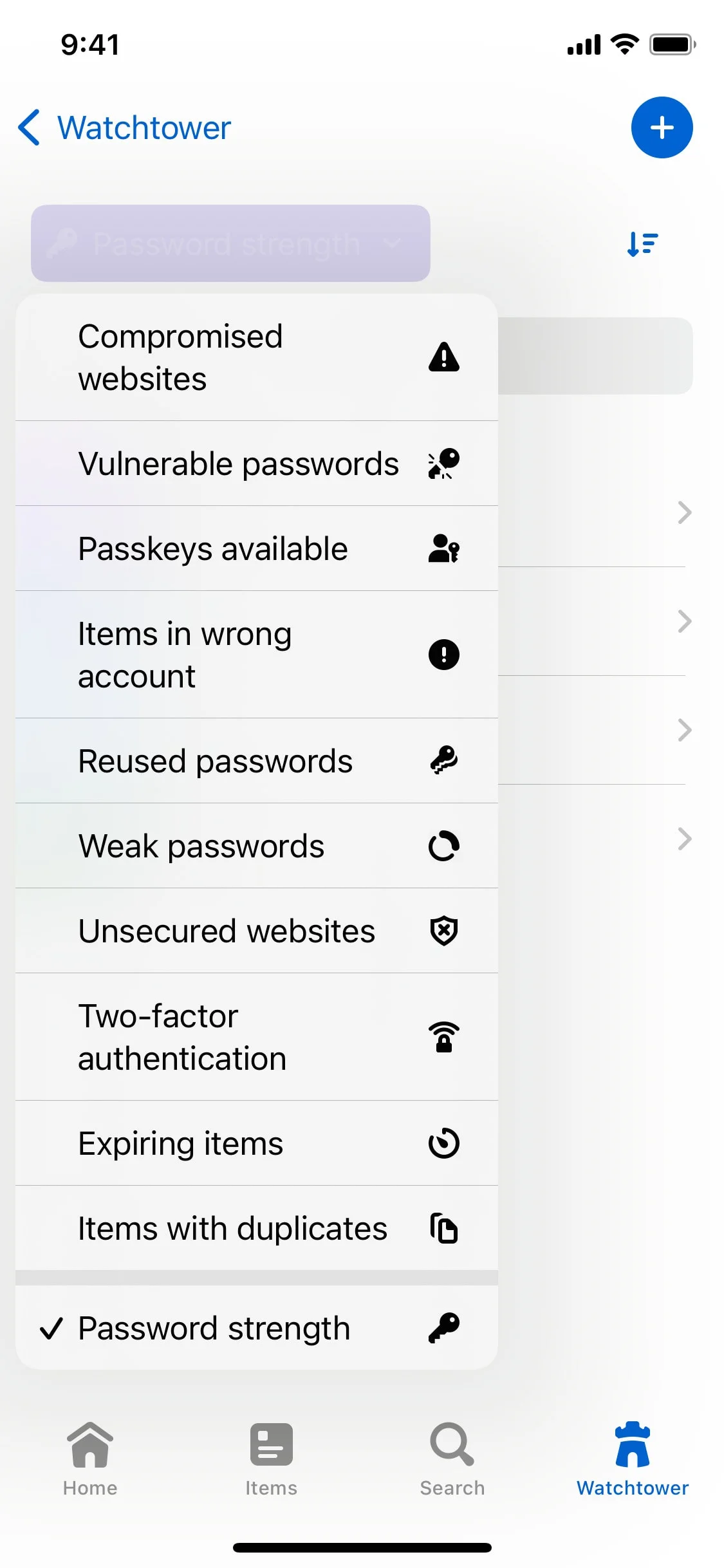 1Password UI Design Screenshot: Password Manager & Digital Vault