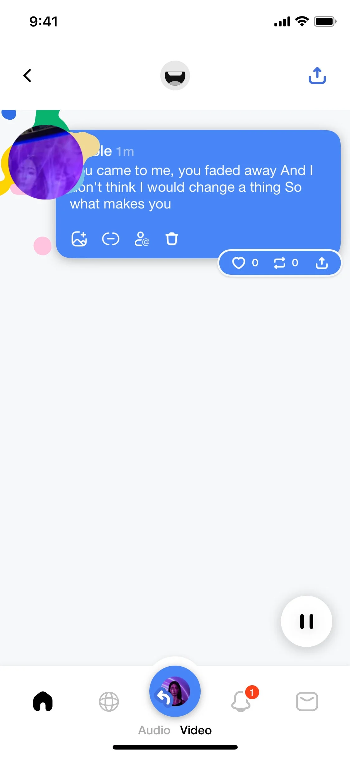 Airchat UI Design Screenshot: Voice-First Social Network