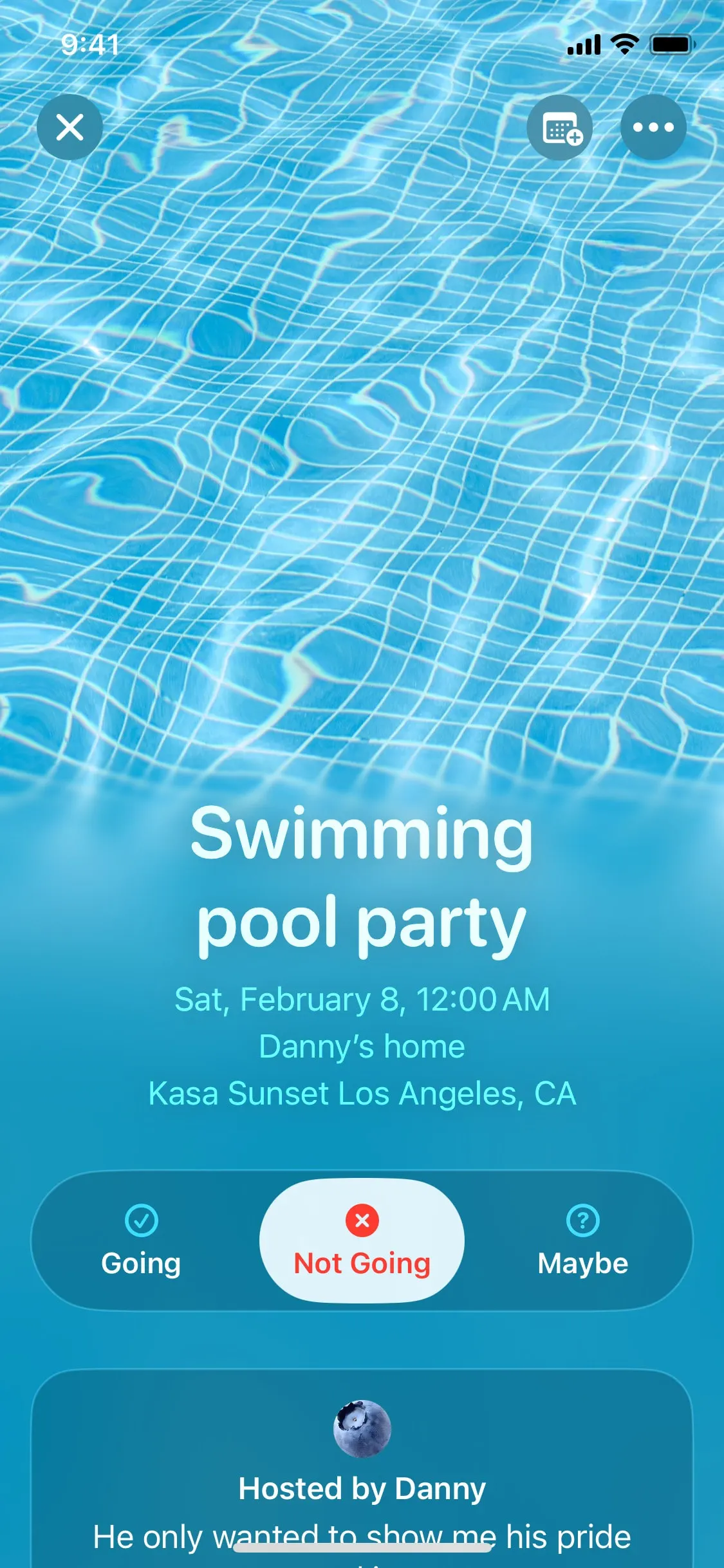 Apple Invites UI Design Screenshot: Curated Event Invitations & RSVPs