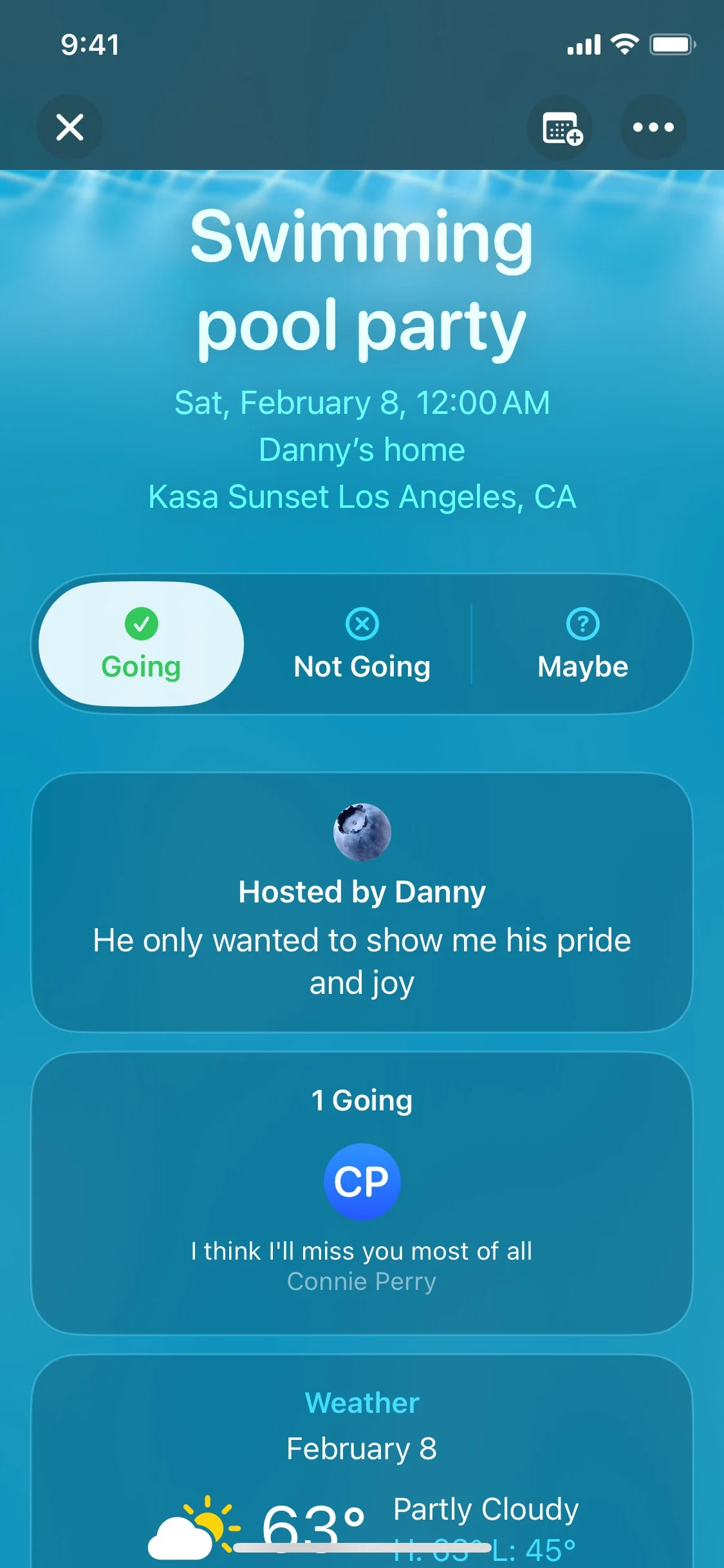 Apple Invites UI Design Screenshot: Curated Event Invitations & RSVPs