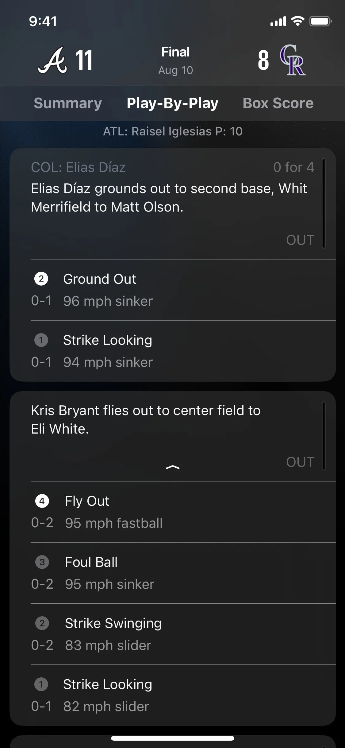 Apple Sports UI Design Screenshot: Real-Time Scores, Stats & Live Leagues
