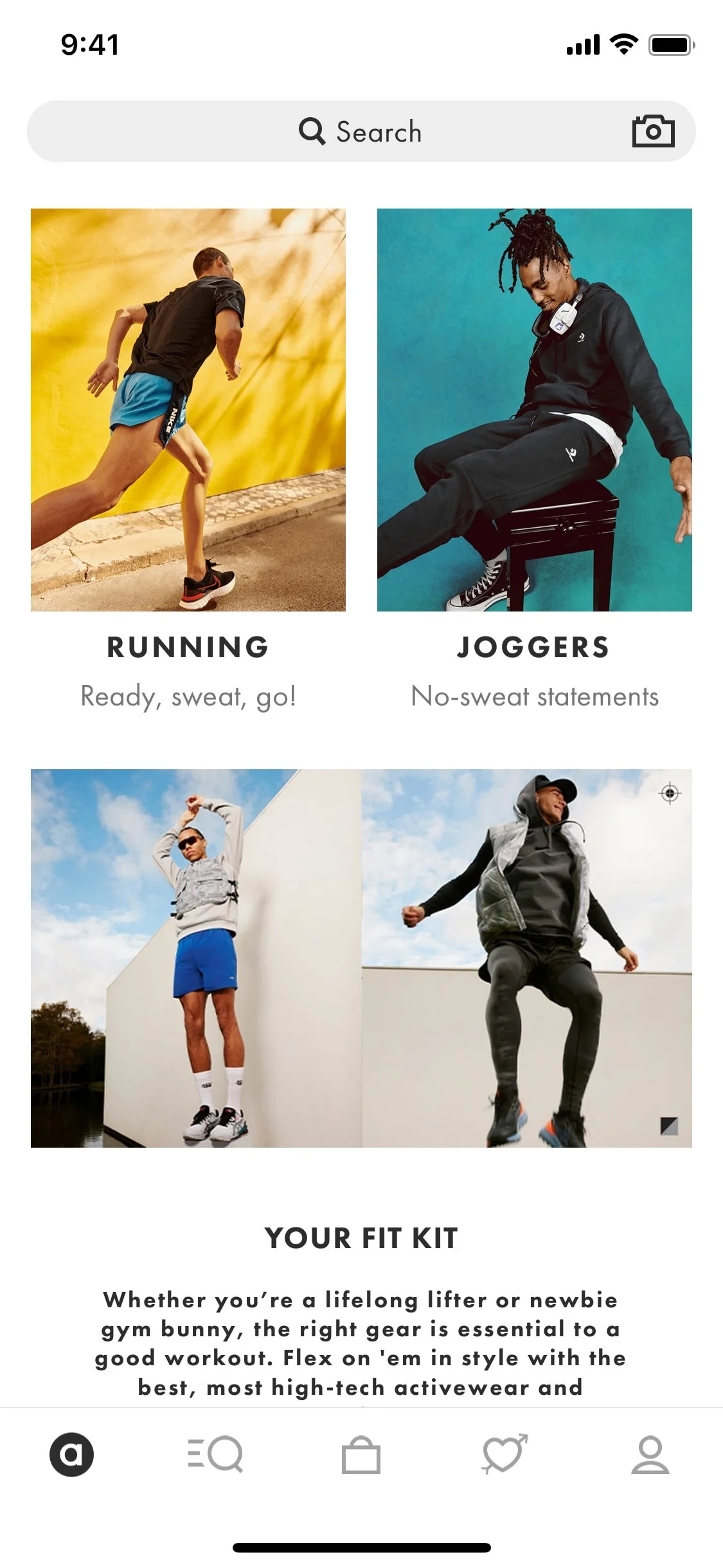 Asos UI Design Screenshot: Trending Global Fashion & Streetwear