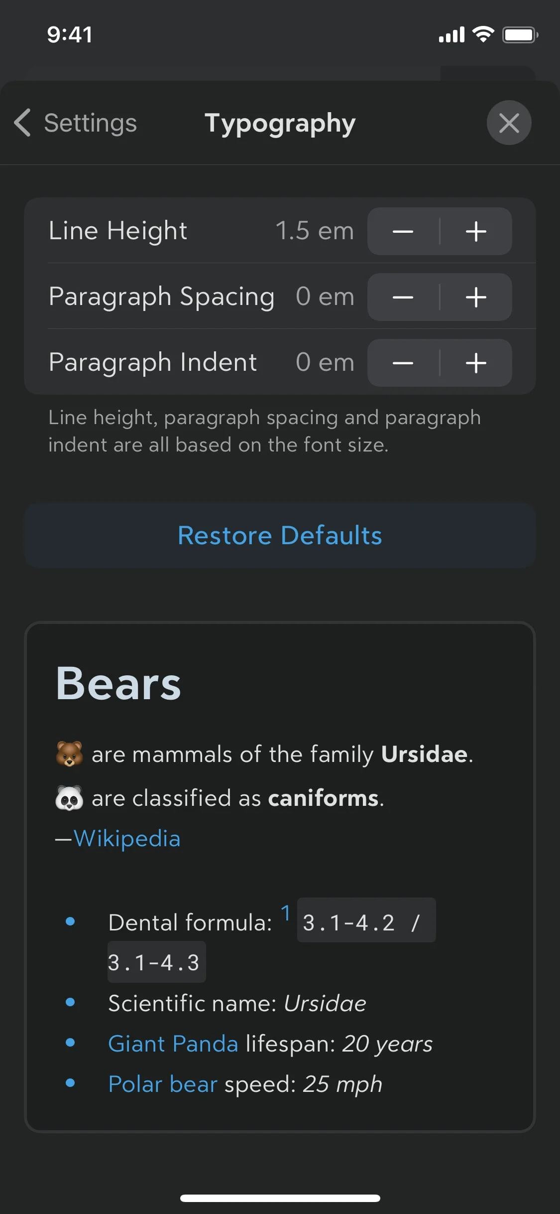 Bear UI Design Screenshot: Markdown Notes & Writing