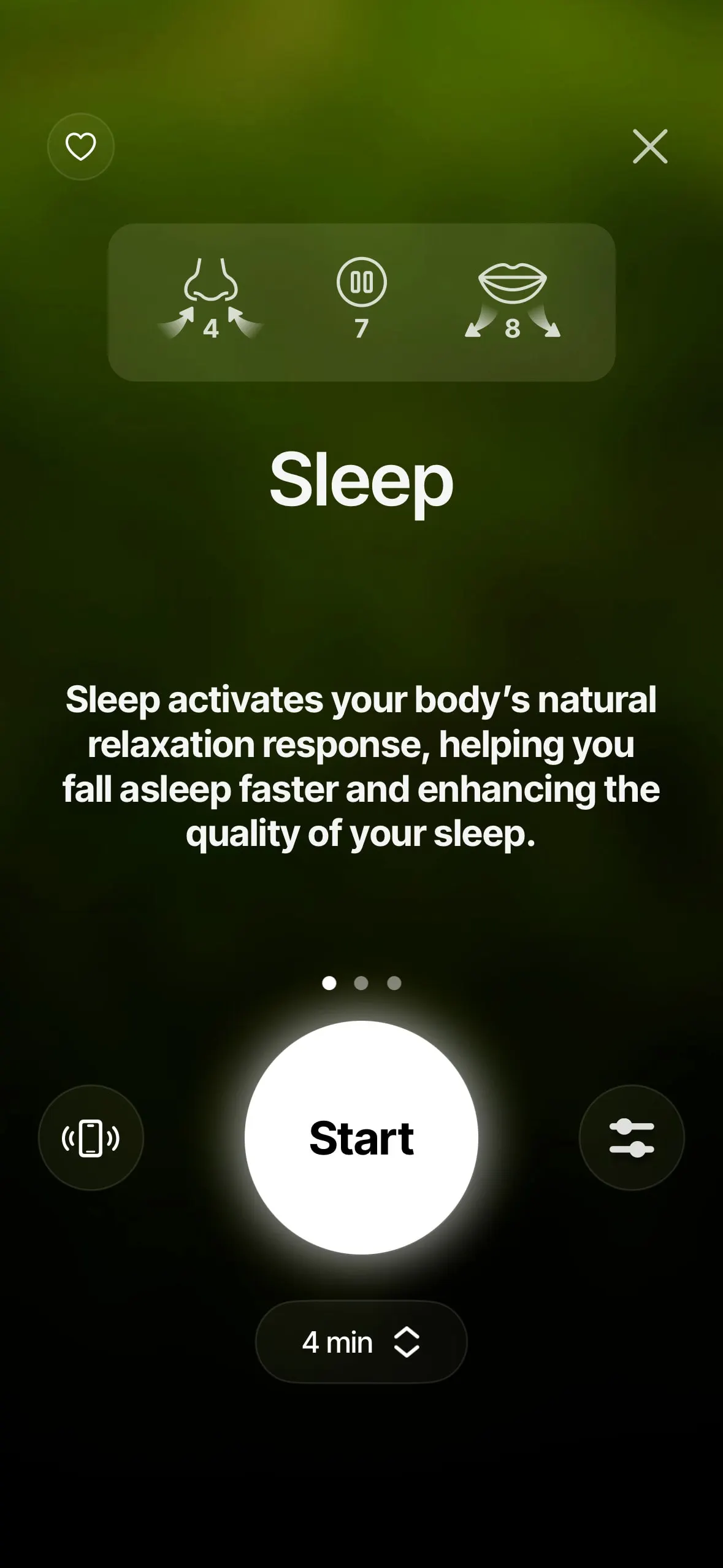 Breathwrk UI Design Screenshot: Guided Breathwork for Stress Relief