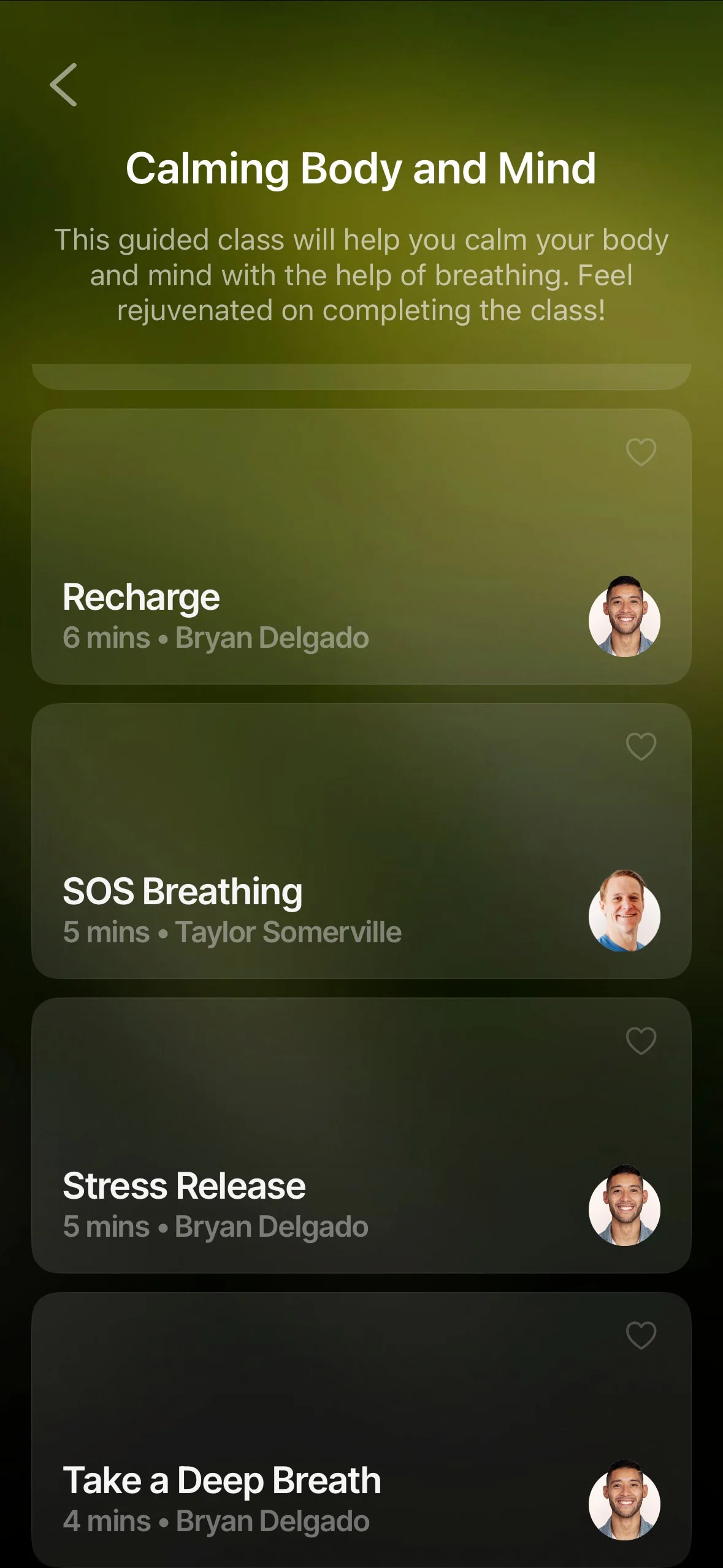 Breathwrk UI Design Screenshot: Guided Breathwork for Stress Relief