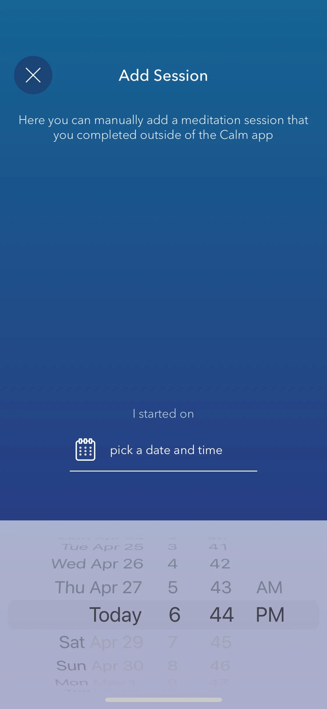 Calm UI Design Screenshot: Sleep Stories & Meditation Journeys