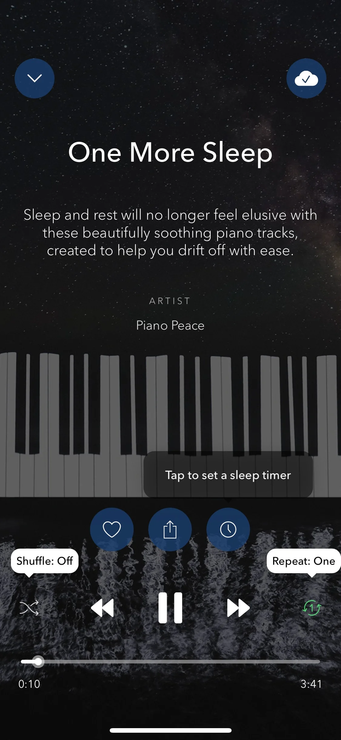 Calm UI Design Screenshot: Sleep Stories & Meditation Journeys