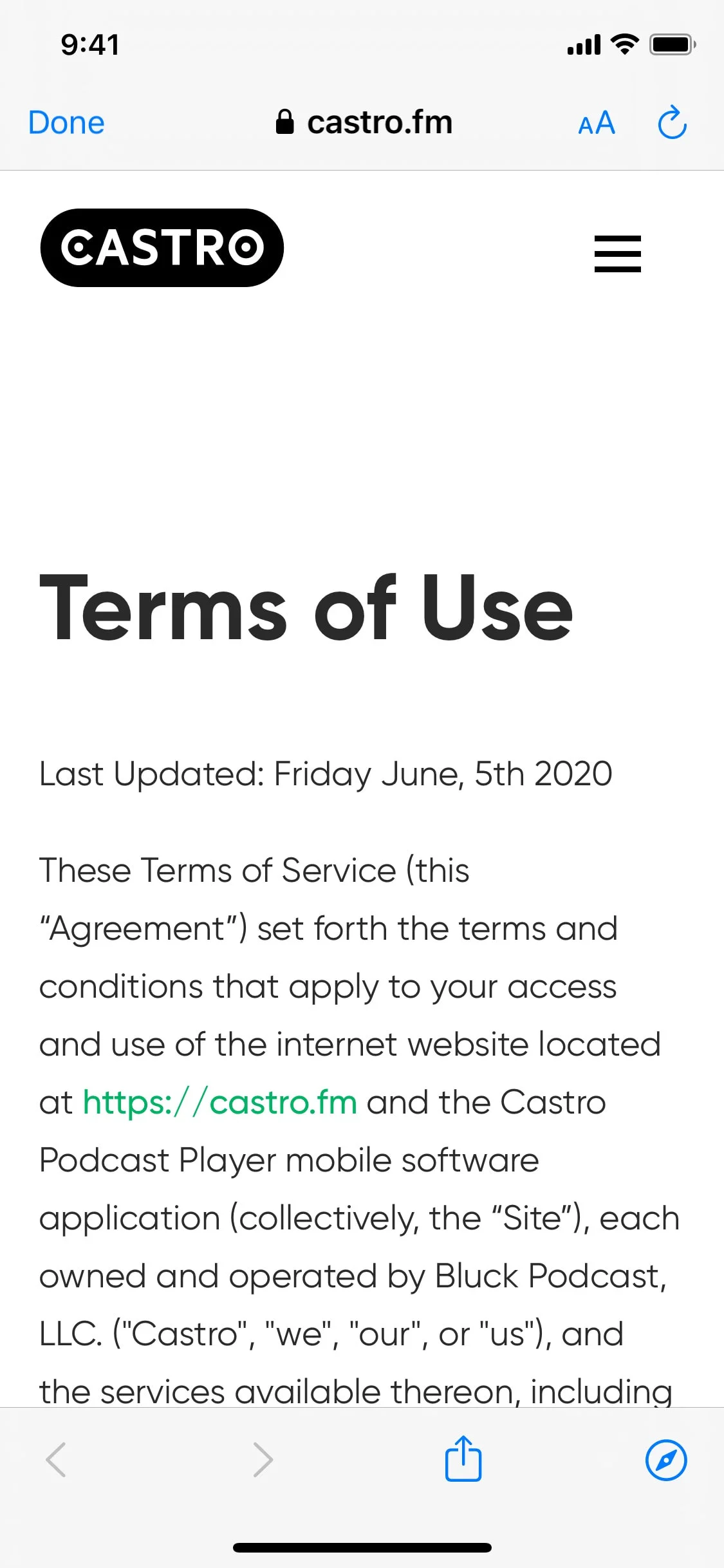 Castro UI Design Screenshot: Triage-Driven Podcast Player