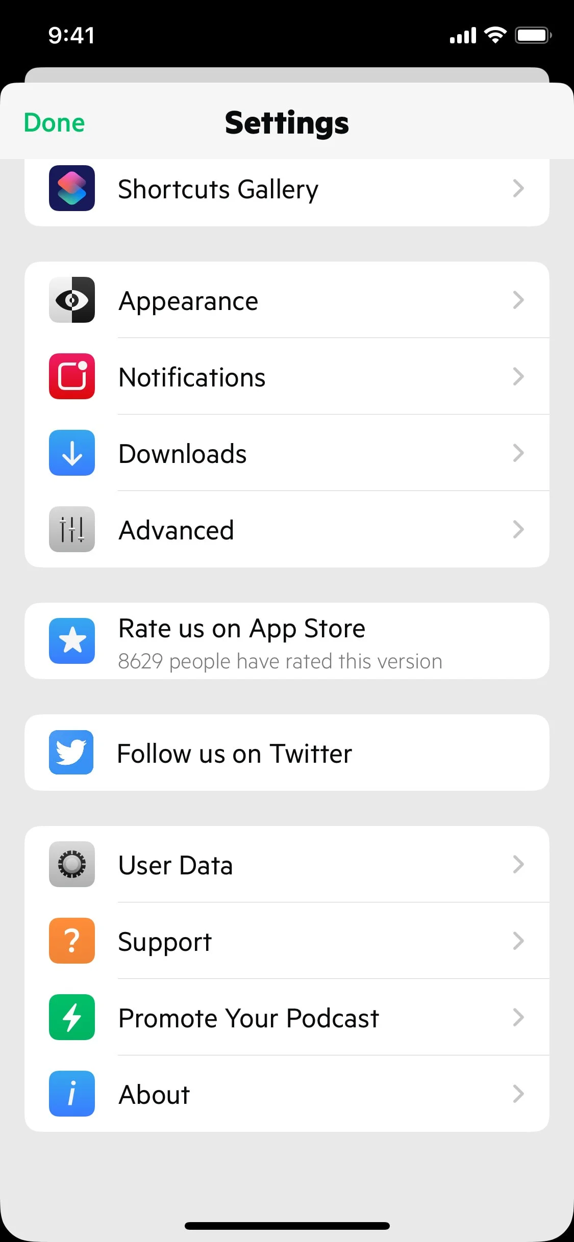 Castro UI Design Screenshot: Triage-Driven Podcast Player