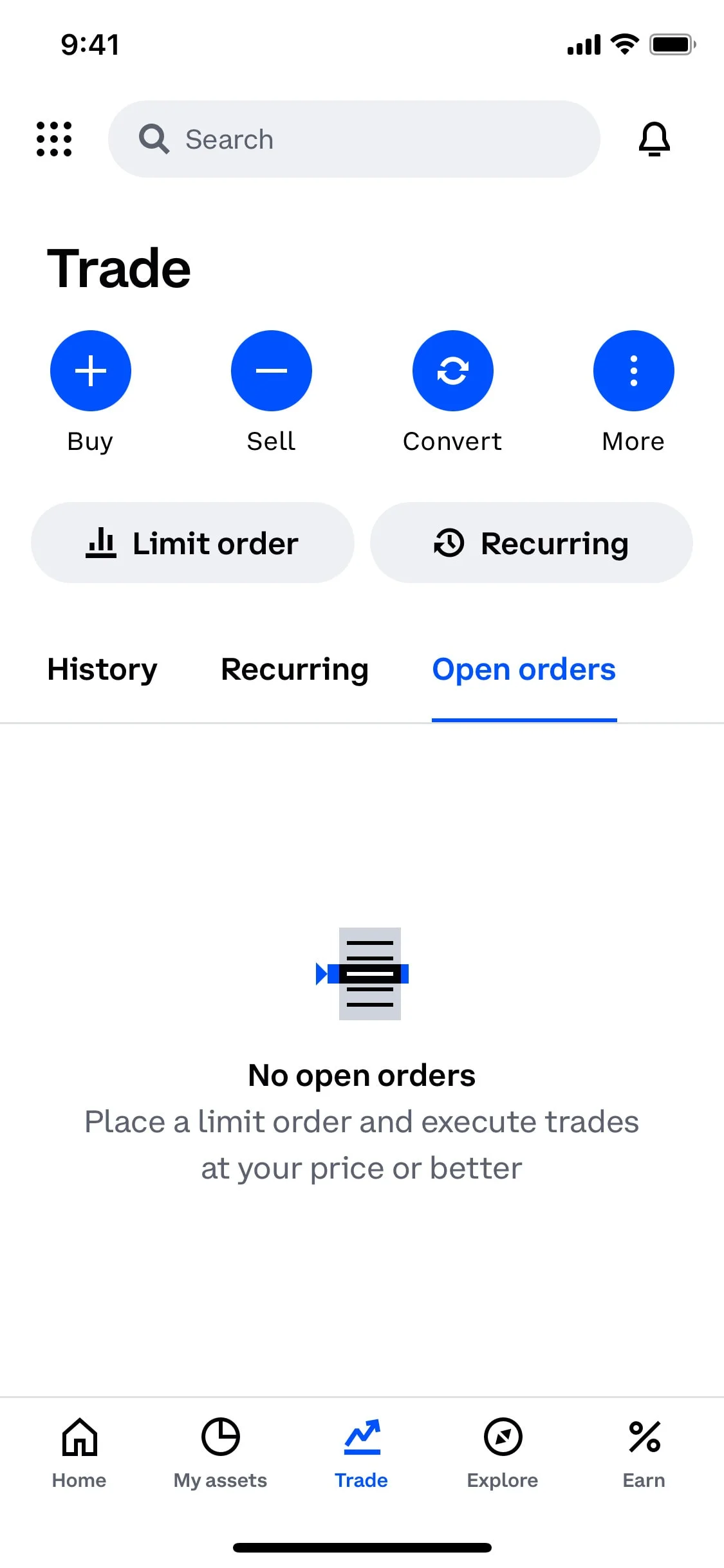 Coinbase UI Design Screenshot: Crypto Exchange & Portfolio Tracker