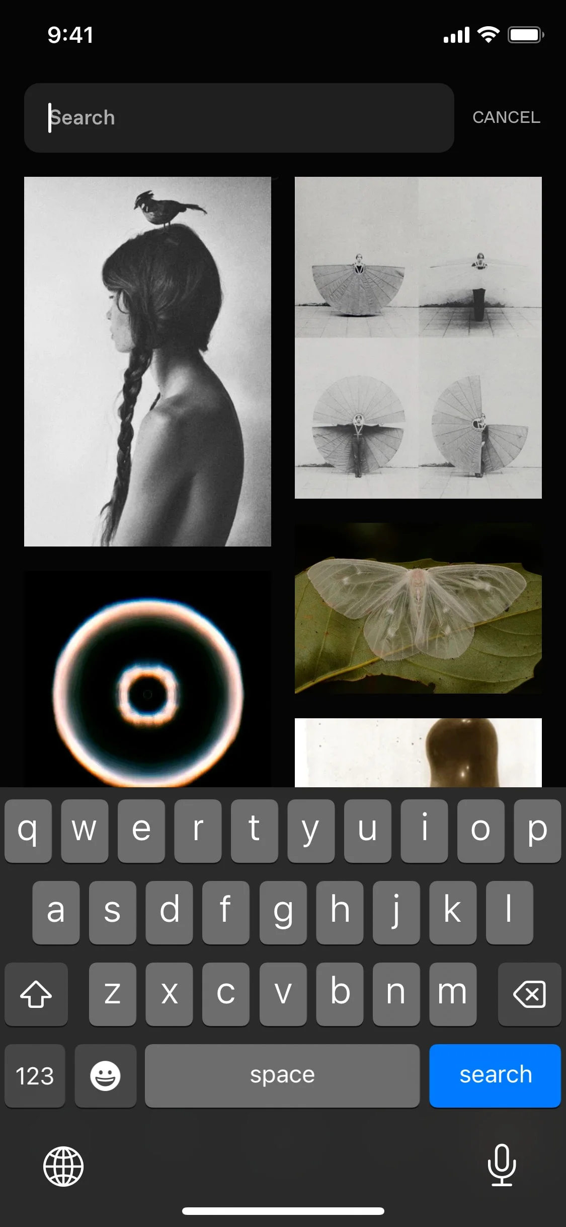 Cosmos UI Design Screenshot: Visual Inspiration & Curated Library