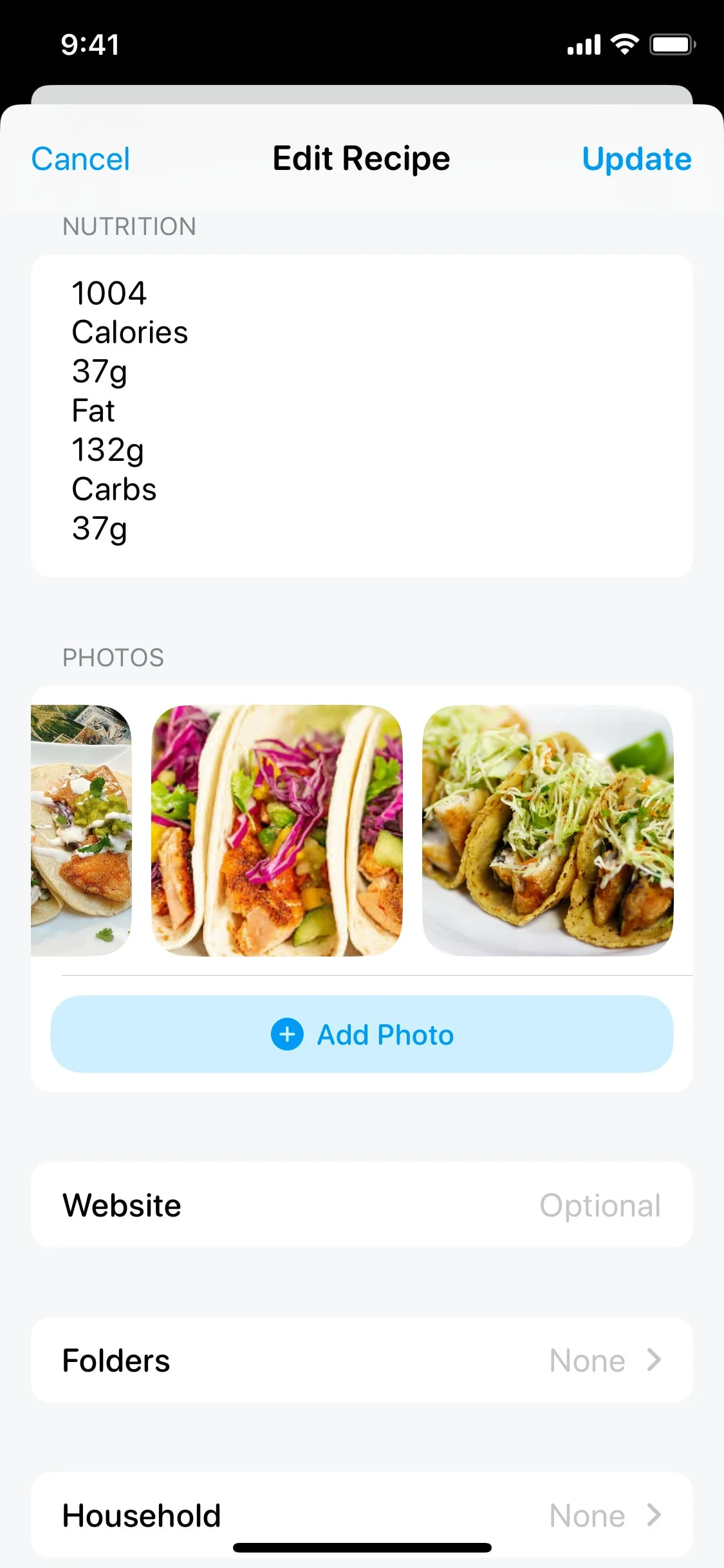 Crouton UI Design Screenshot: Recipe Keeper & Meal Planning Companion