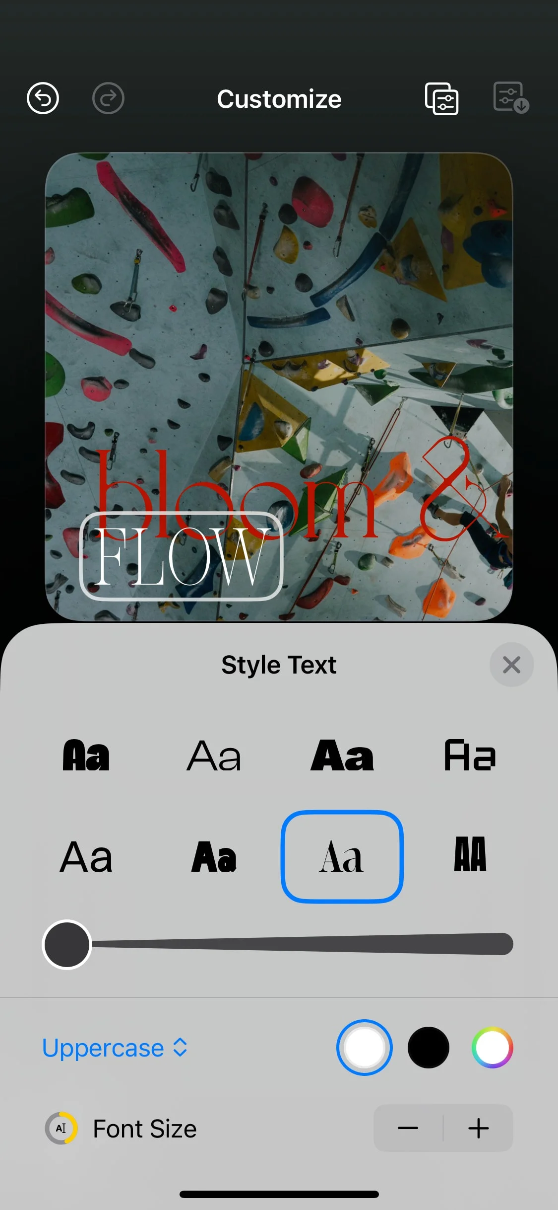 Denim UI Design Screenshot: Typography Studio & Wardrobe Catalog