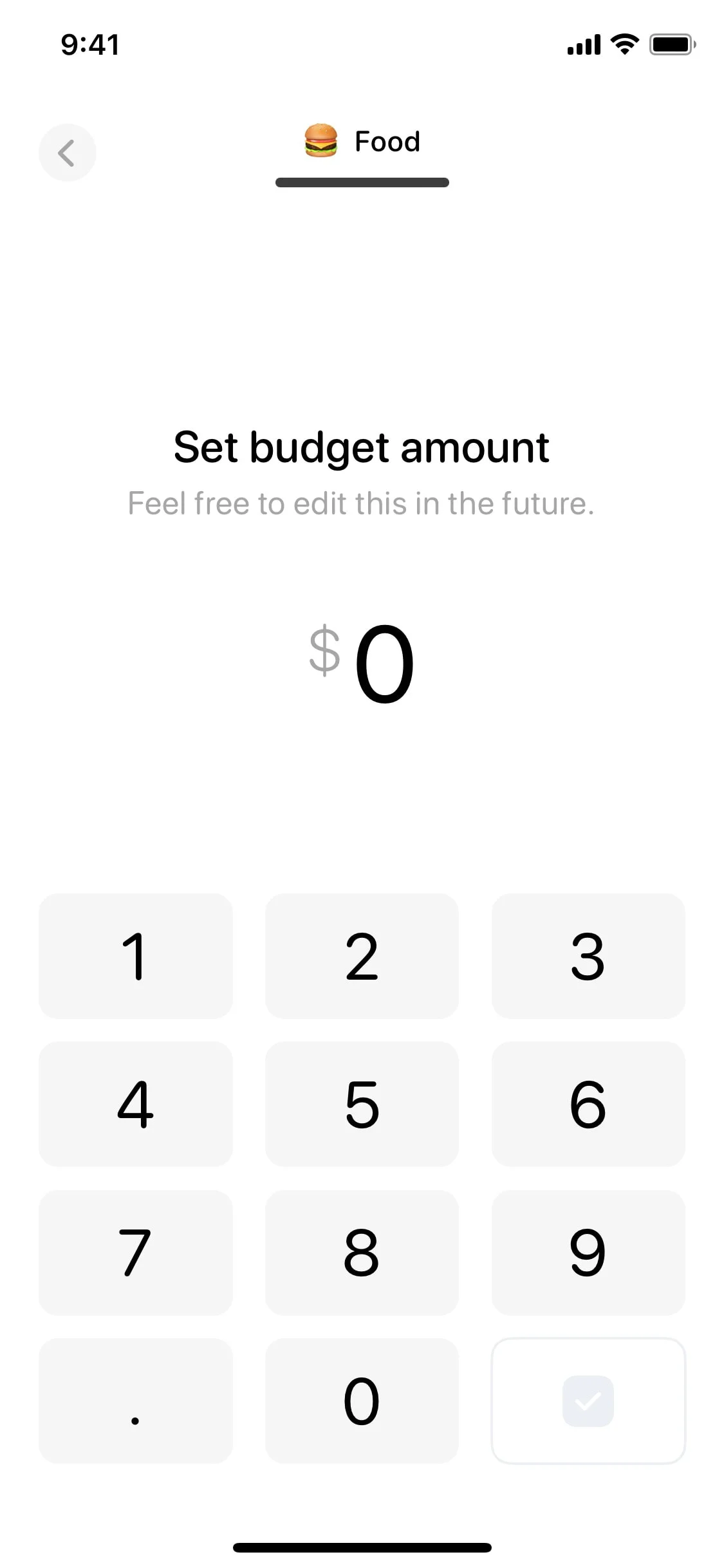 Dime UI Design Screenshot: Minimalist Expense & Budget Tracker