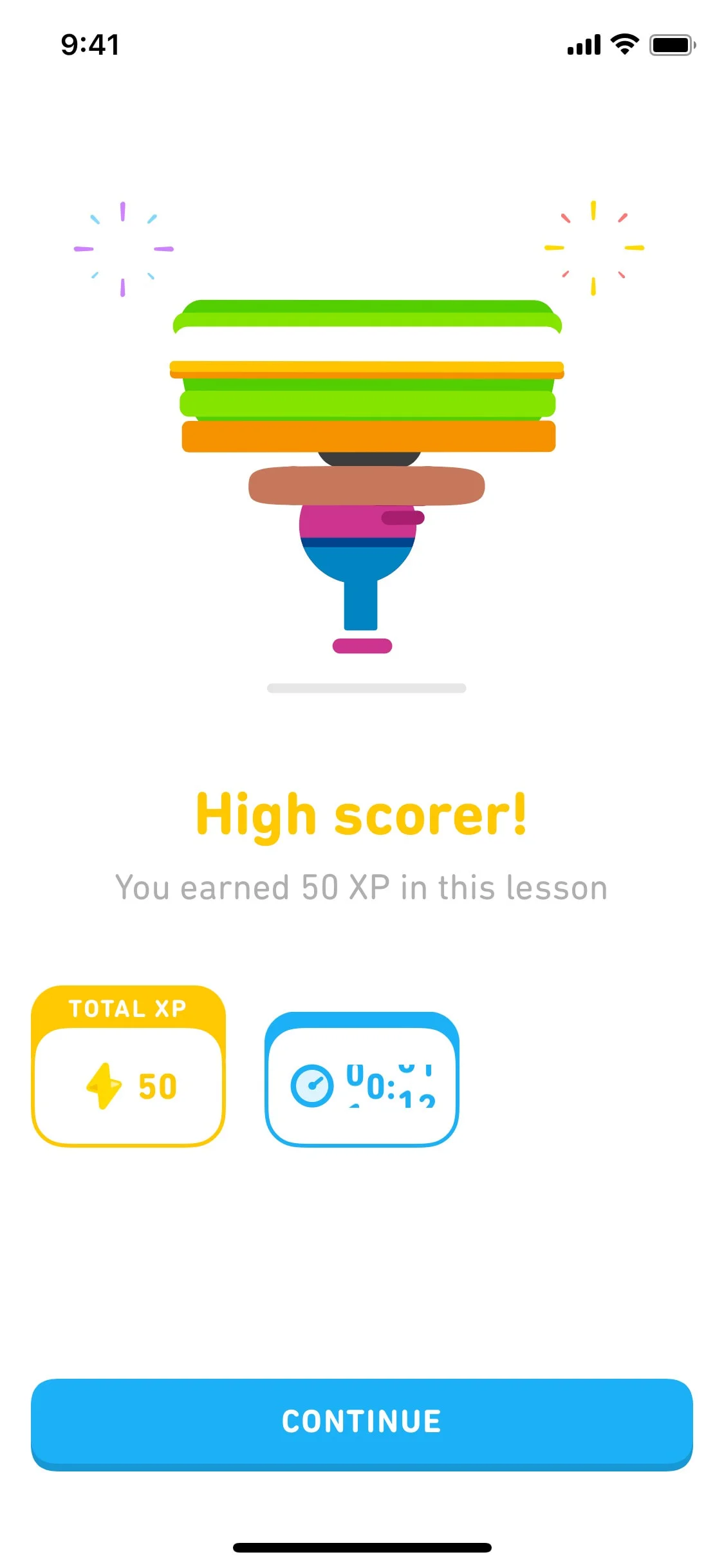 Duolingo UI Design Screenshot: Gamified Language Learning