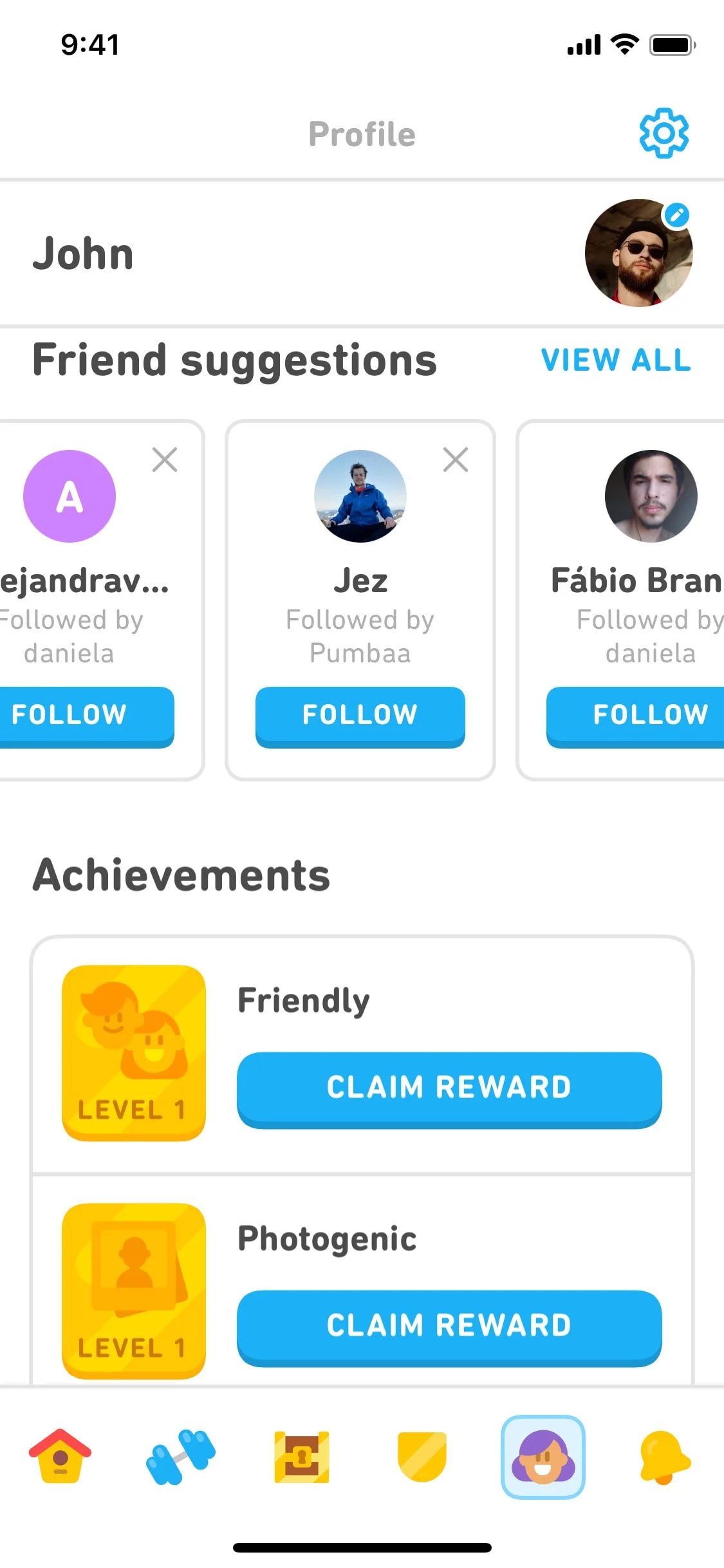 Duolingo UI Design Screenshot: Gamified Language Learning