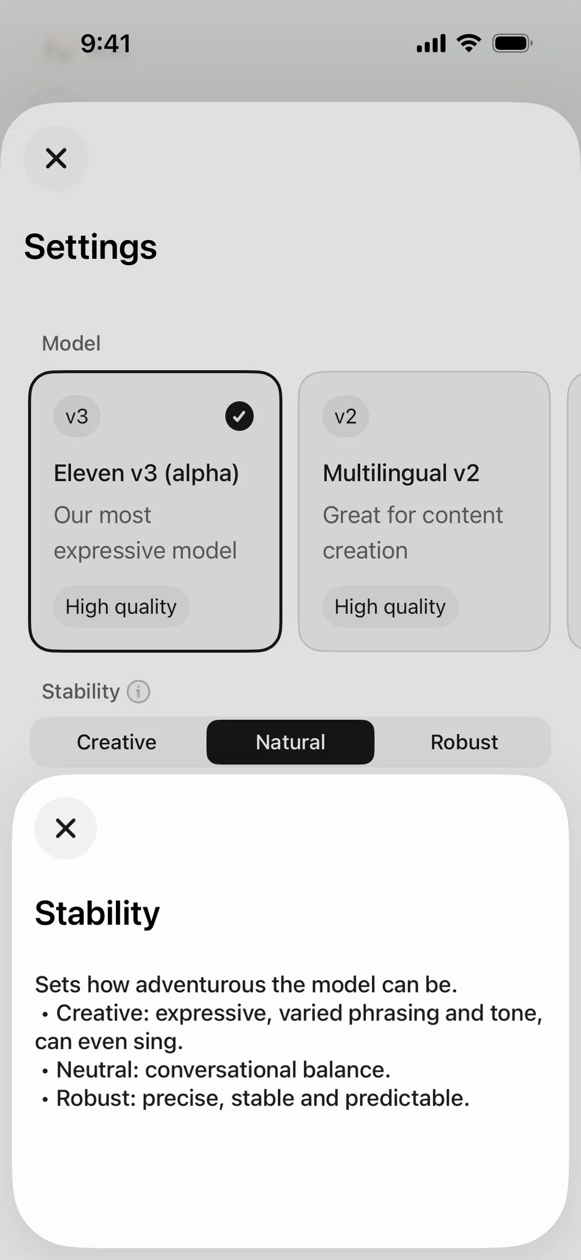 elevenlabs UI Design Screenshot: elevenlabs Interface & Design Patterns