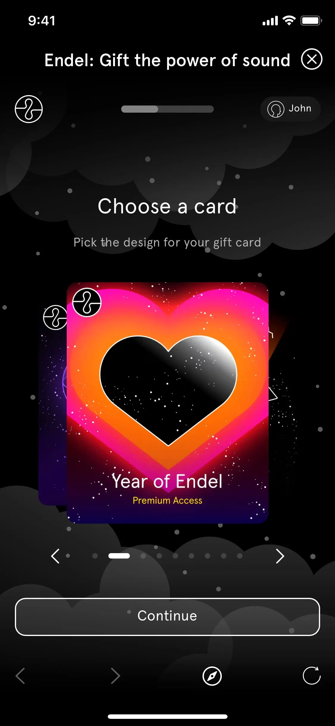Endel UI Design Screenshot: Personalized Soundscapes for Focus & Sleep