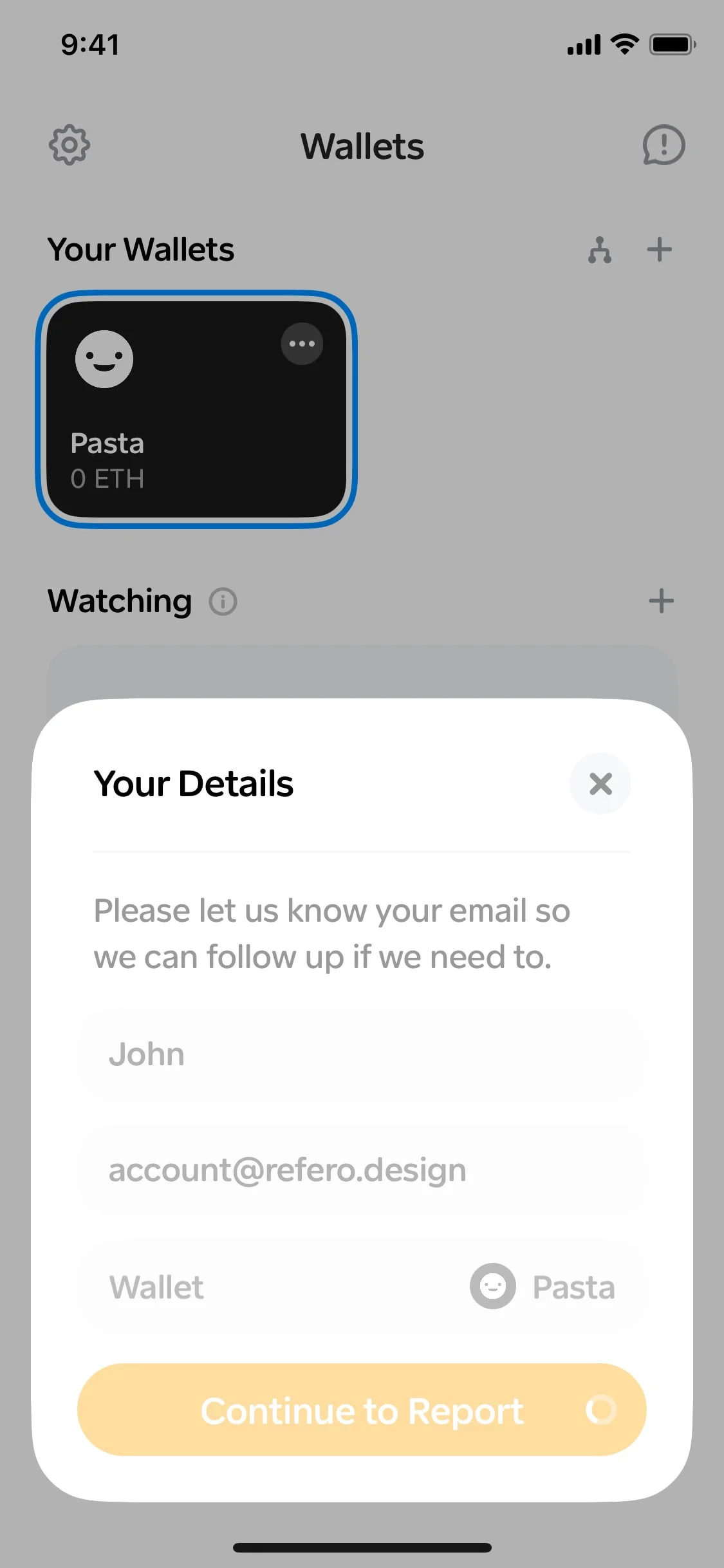 Family UI Design Screenshot: Multi-Chain Crypto Wallet for Web3