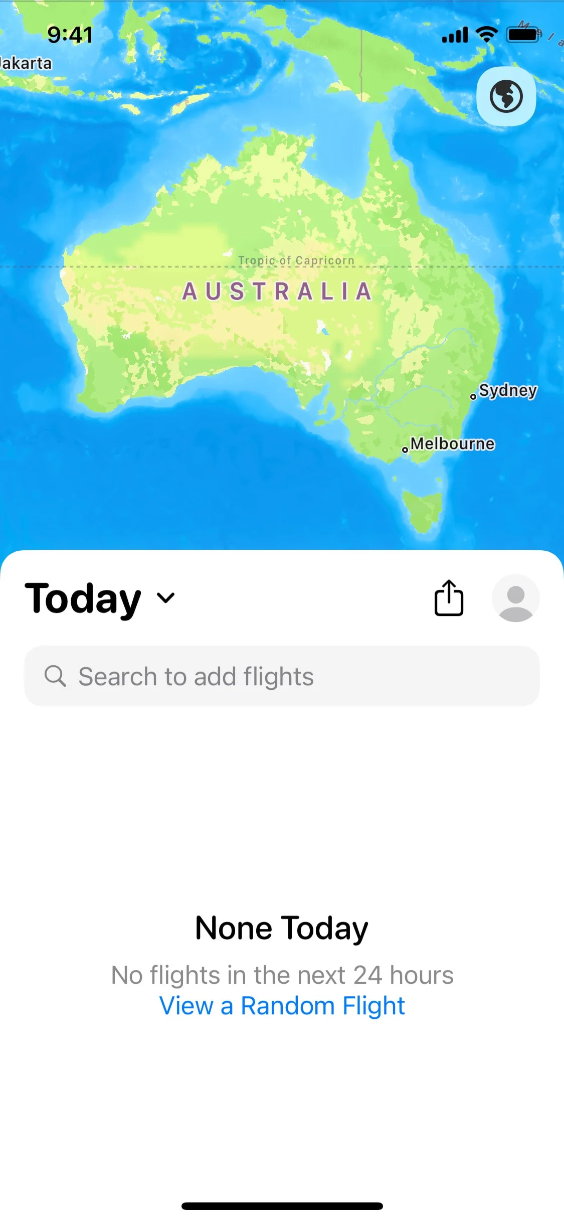 Flighty UI Design Screenshot: Live Flight Tracking & Airport Radar