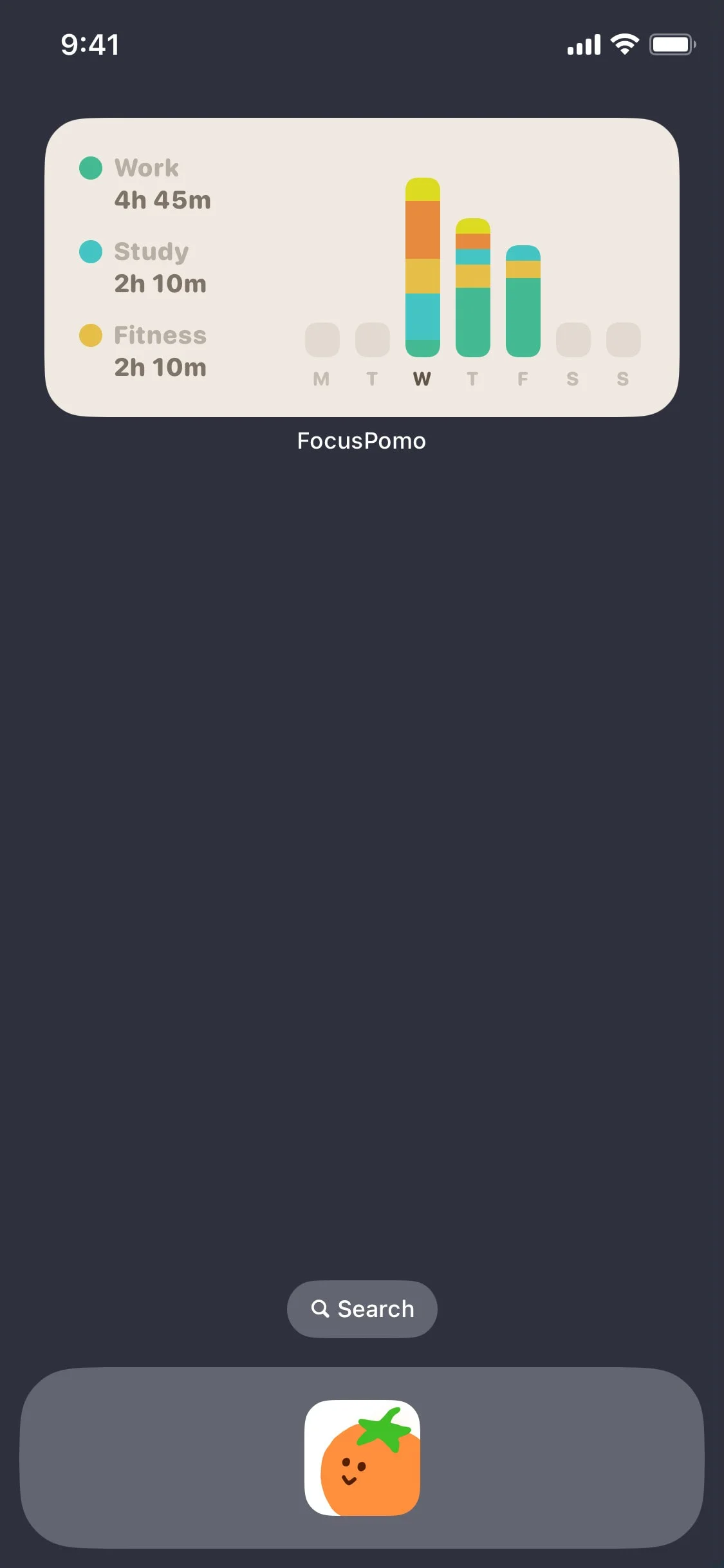 FocusPomo UI Design Screenshot: Pomodoro Focus Timer & Work Intervals