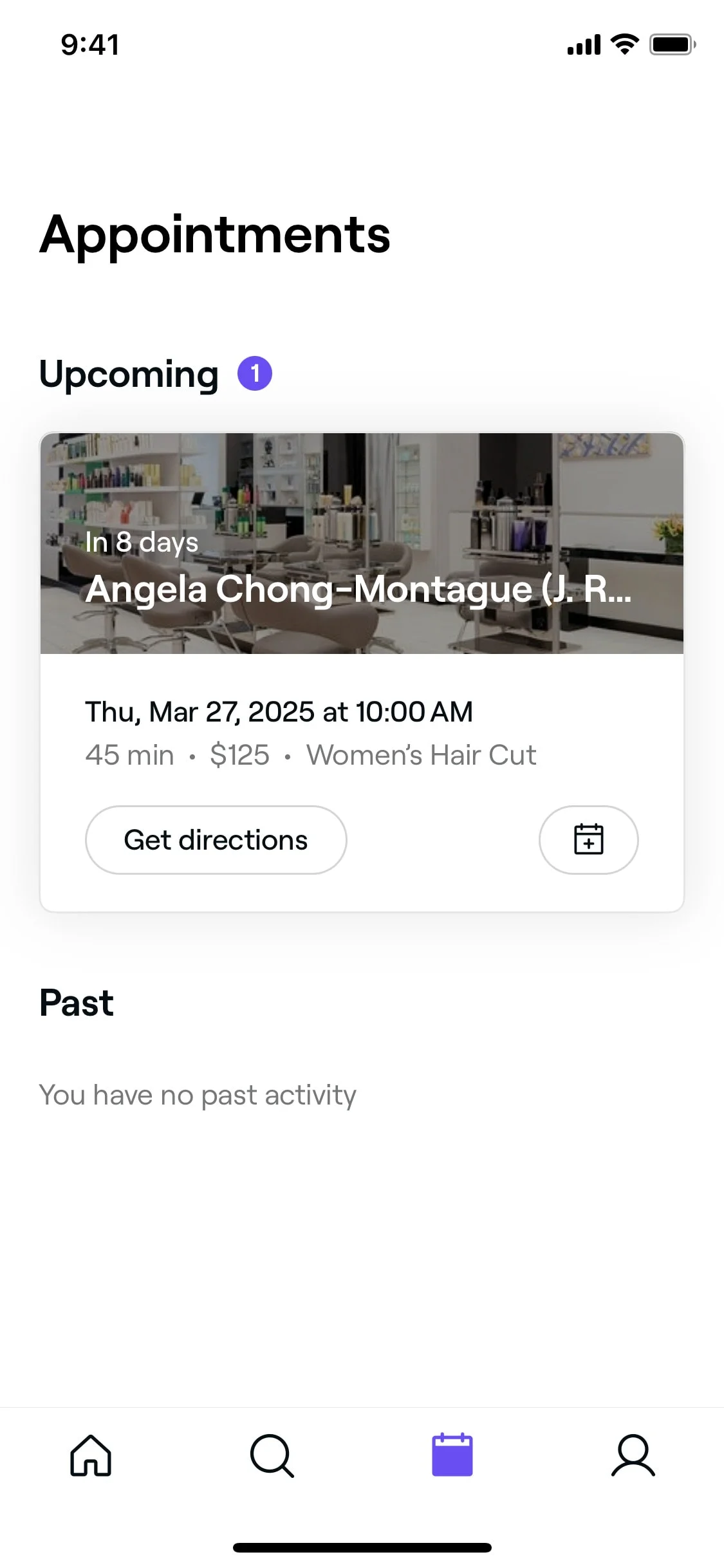 Freshaop UI Design Screenshot: Barber, Beauty & Salon Booking