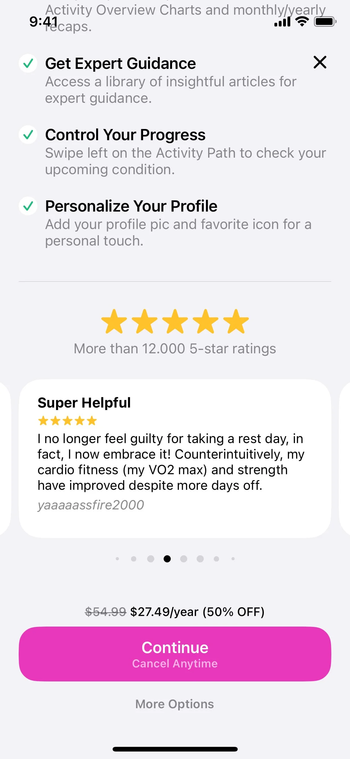 Gentler Streak UI Design Screenshot: Heart-Centric Workout & Recovery Tracker