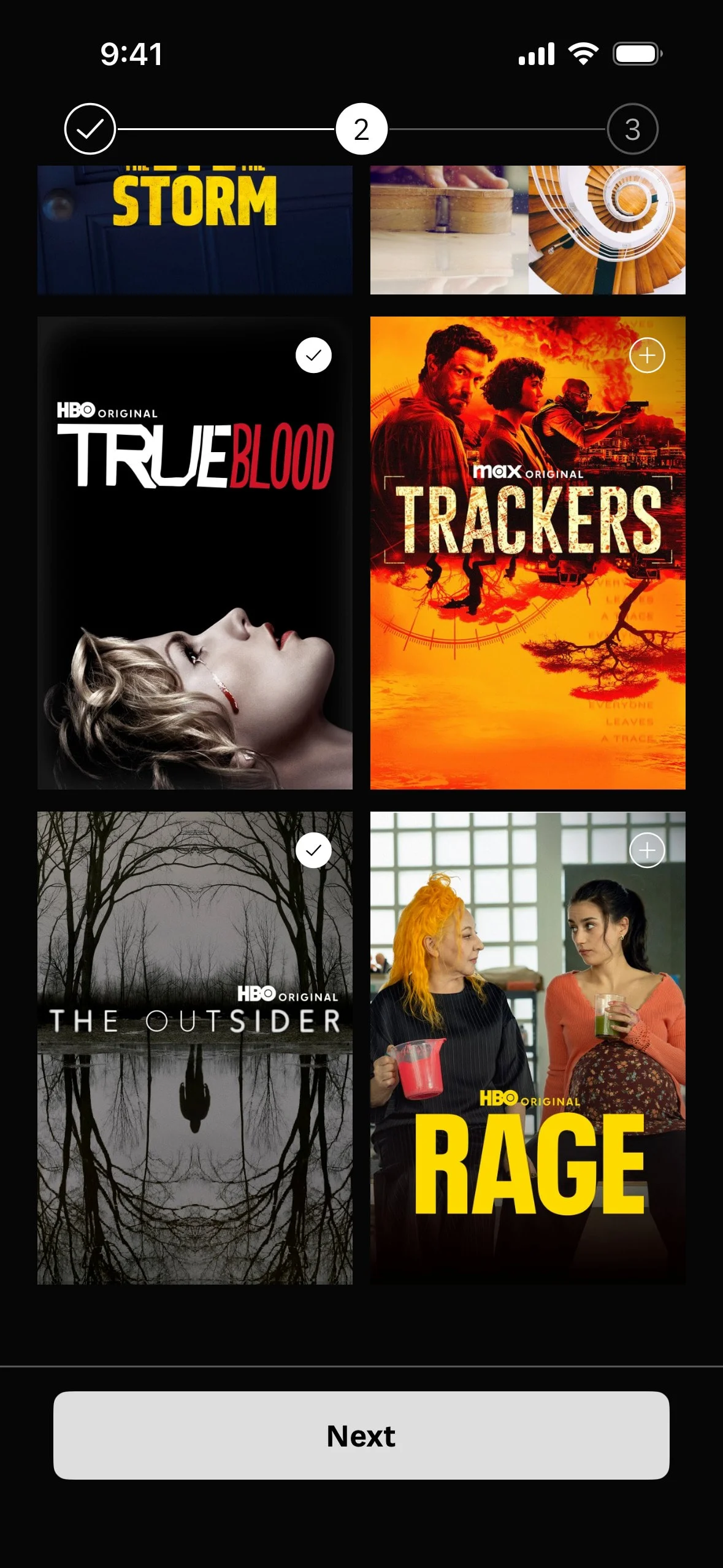 hnomax UI Design Screenshot: Premium Television & Movie Streaming