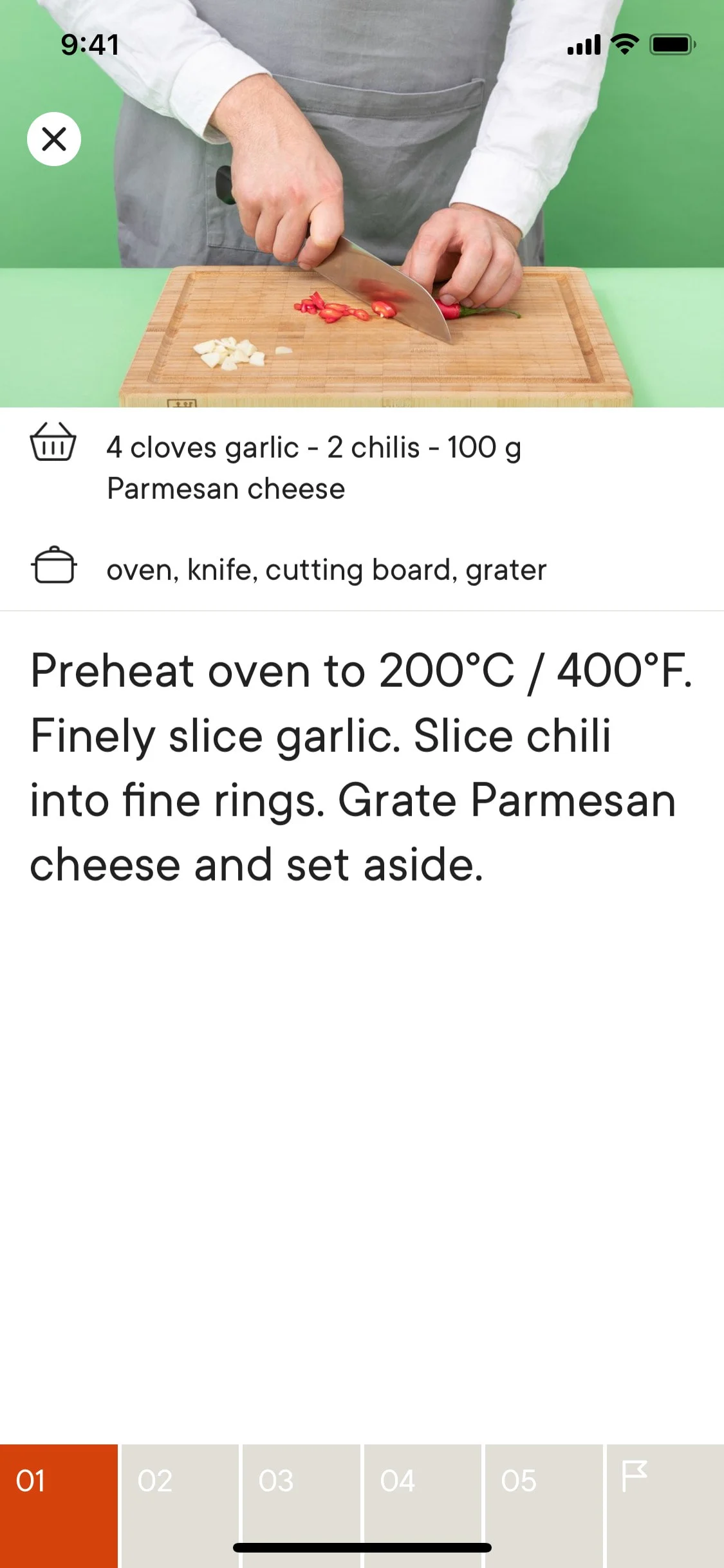 Kitchen Stories UI Design Screenshot: Delicious Cooking Recipes & Video Guides