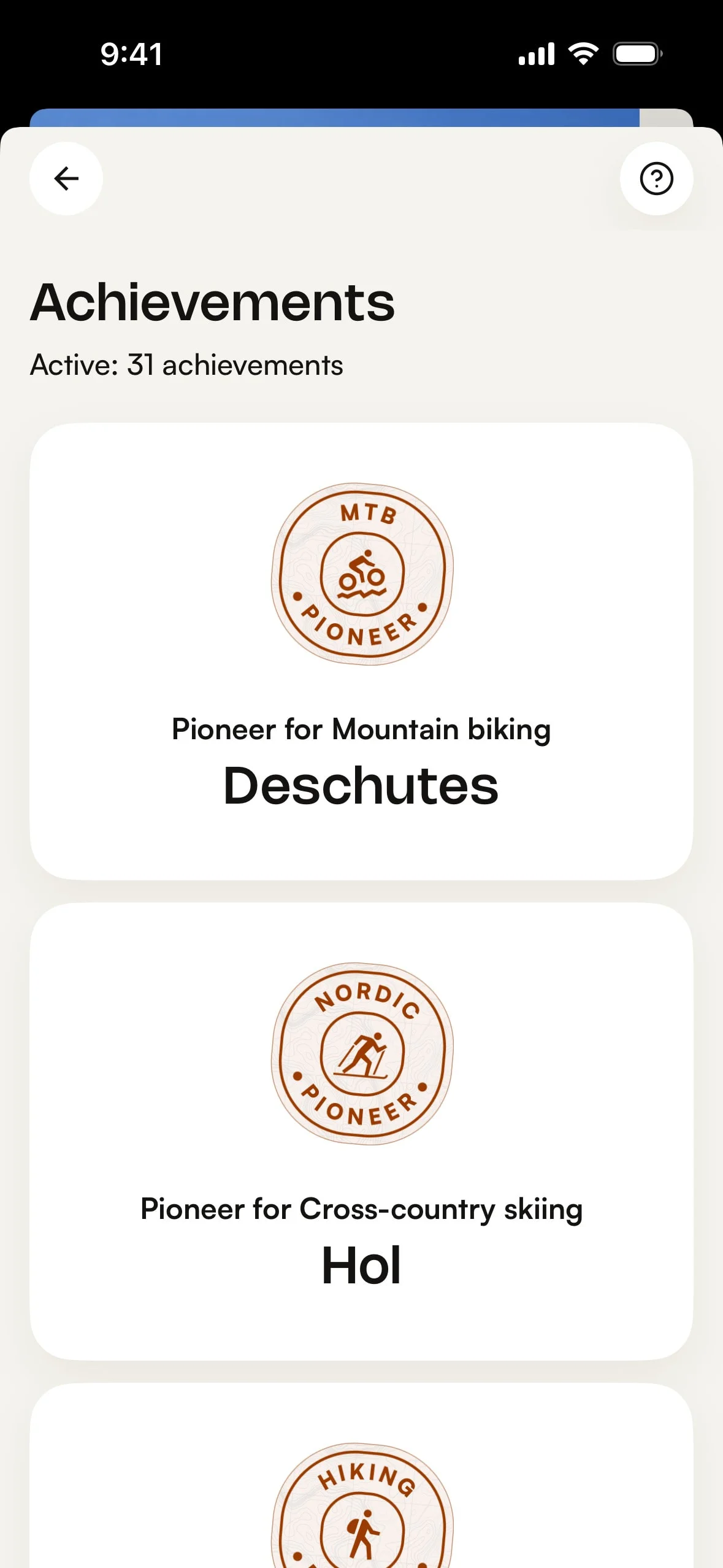 komoot UI Design Screenshot: Hiking, Mountain Biking & Cycling Routes