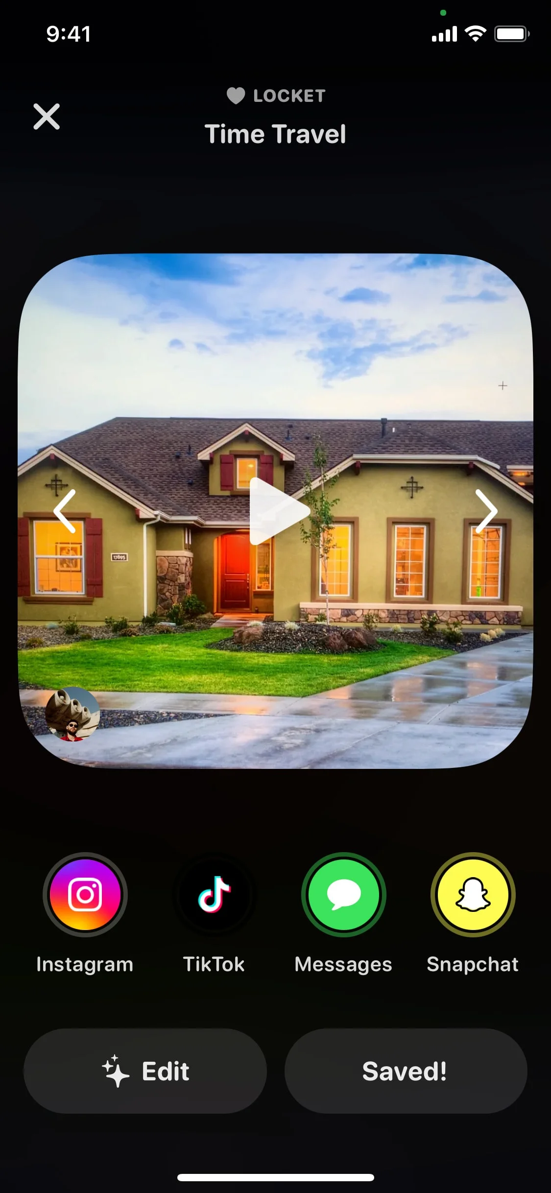 Locket Widget UI Design Screenshot: Live Photos from Best Friends on Home Screen