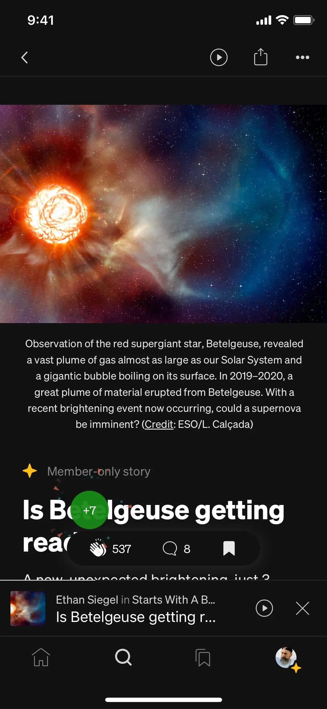 Medium UI Design Screenshot: Thoughtful Writing & Deep Essays