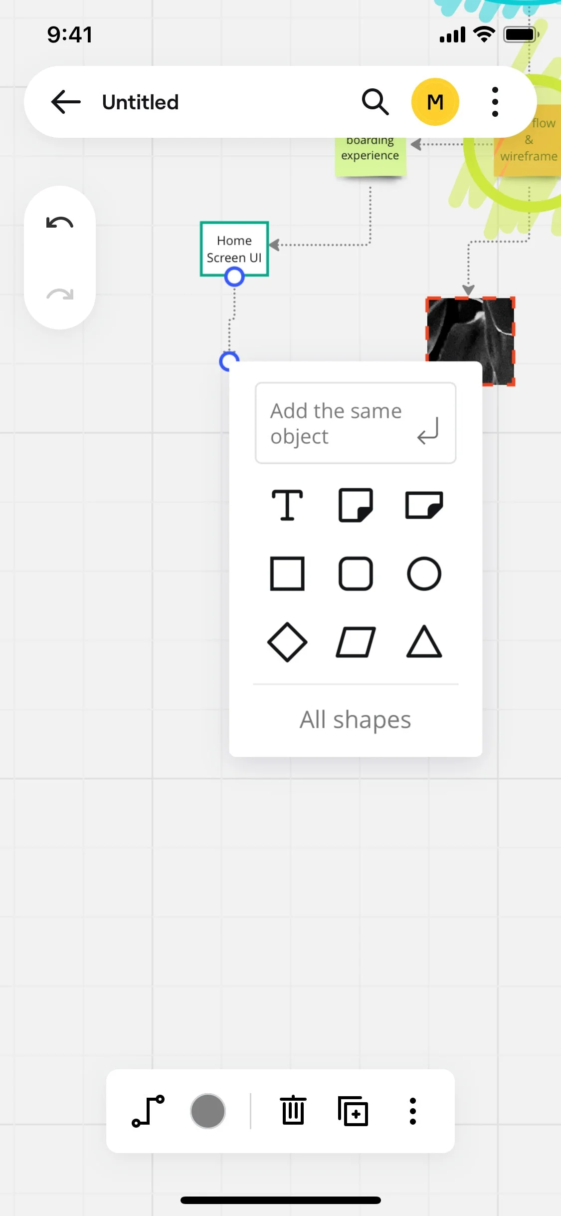 Miro UI Design Screenshot: Visual Collaborative Workspace