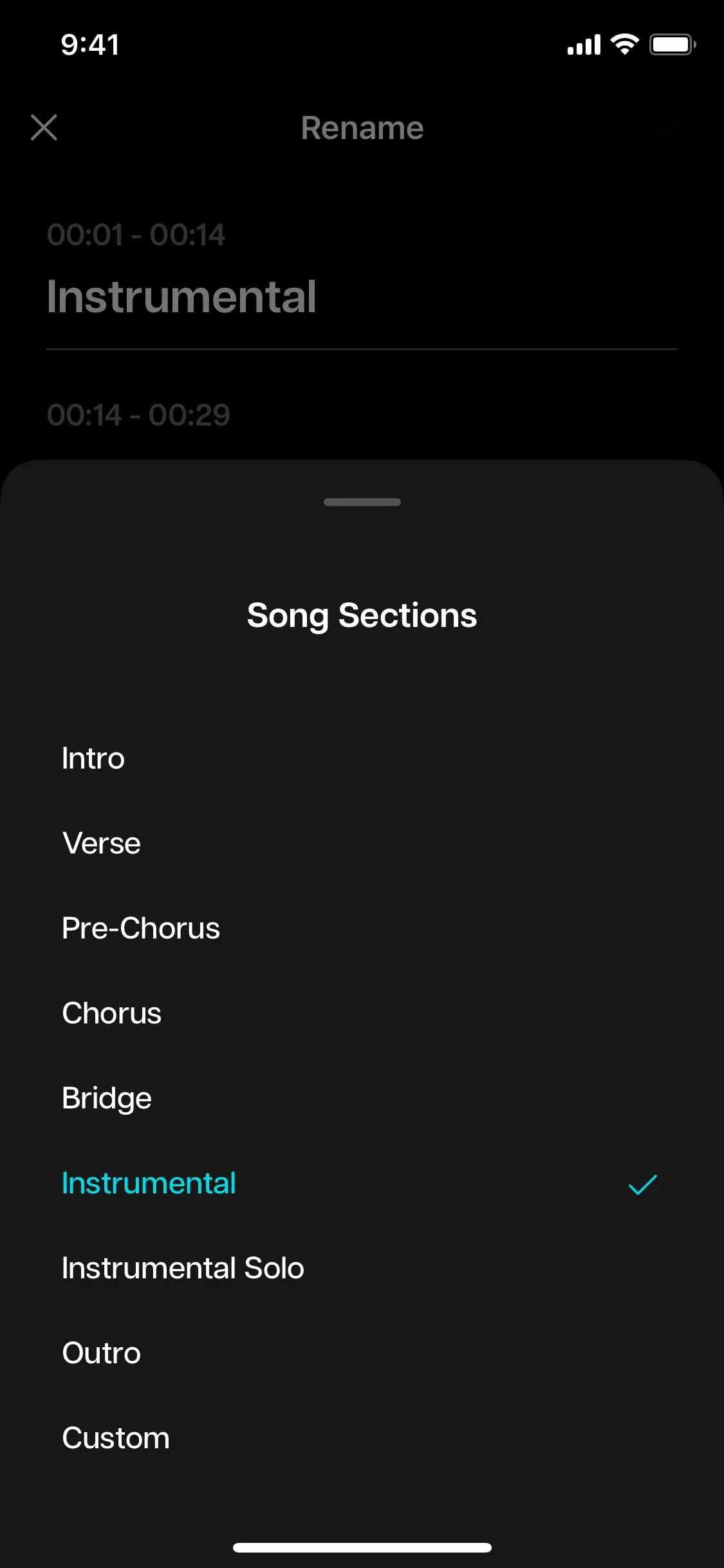 Moises UI Design Screenshot: AI Audio Separation & Musician Studio