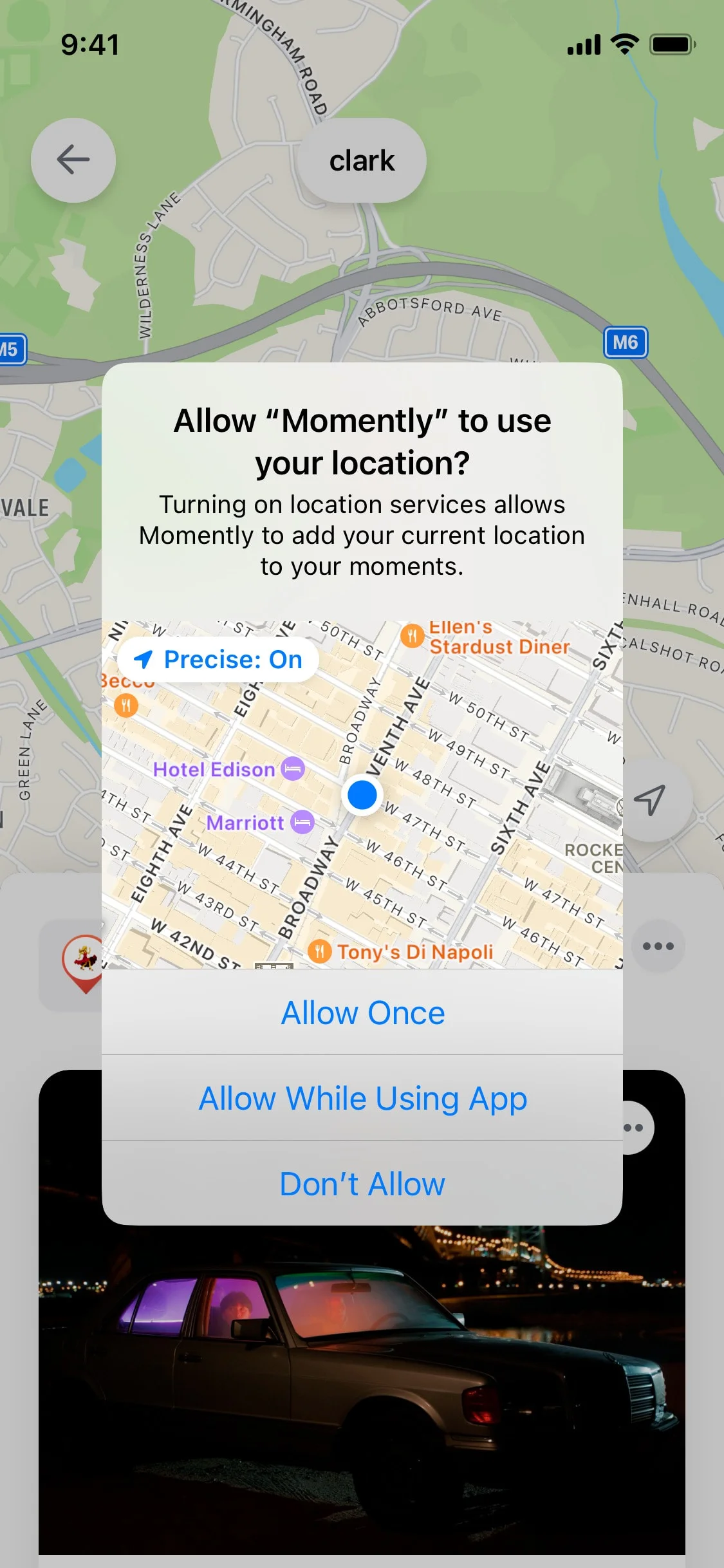 Momently UI Design Screenshot: Milestone Photo Journal & Memories