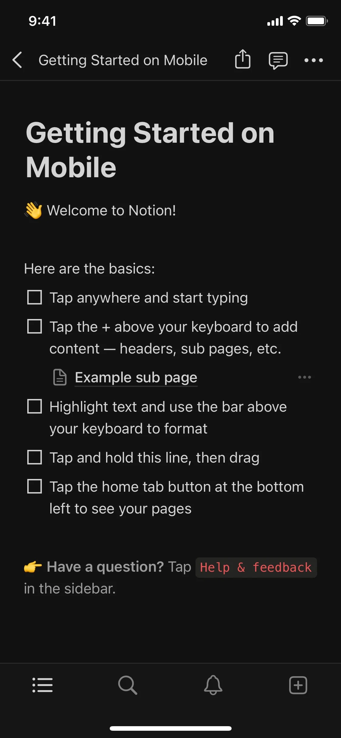 Notion UI Design Screenshot: Connected Workspace for Notes & Docs