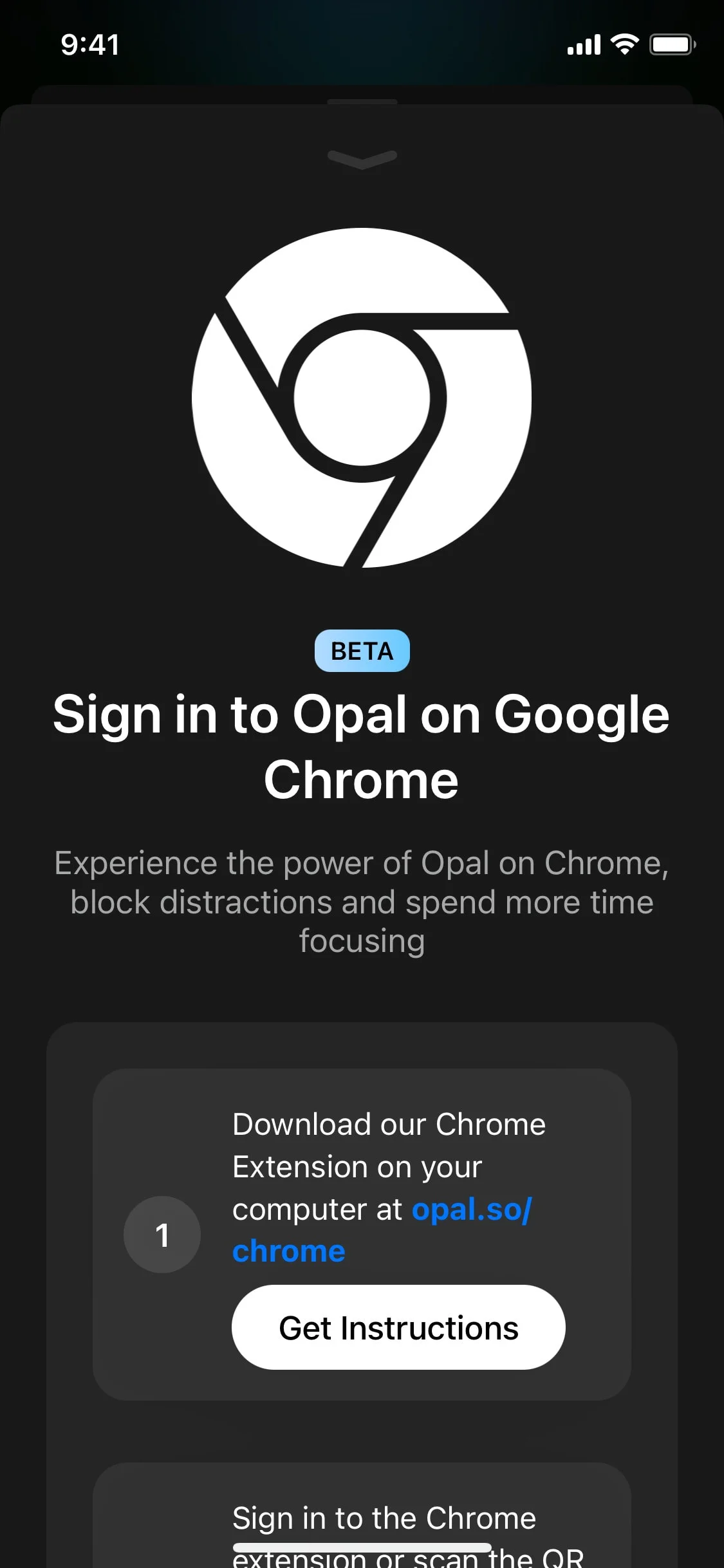 Opal UI Design Screenshot: Screen Time Focus & Digital Well-being