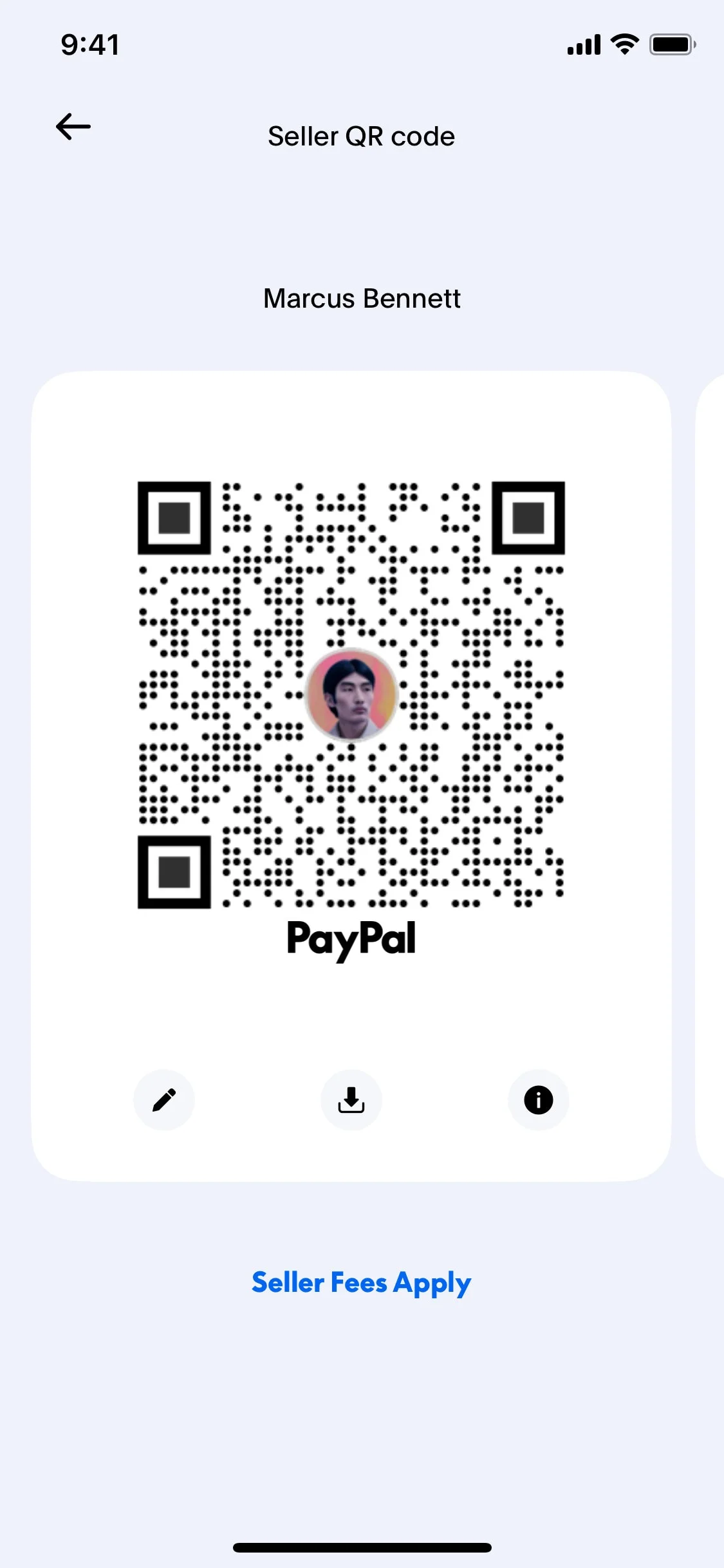Paypal UI Design Screenshot: Digital Wallet & Peer-to-Peer Payments