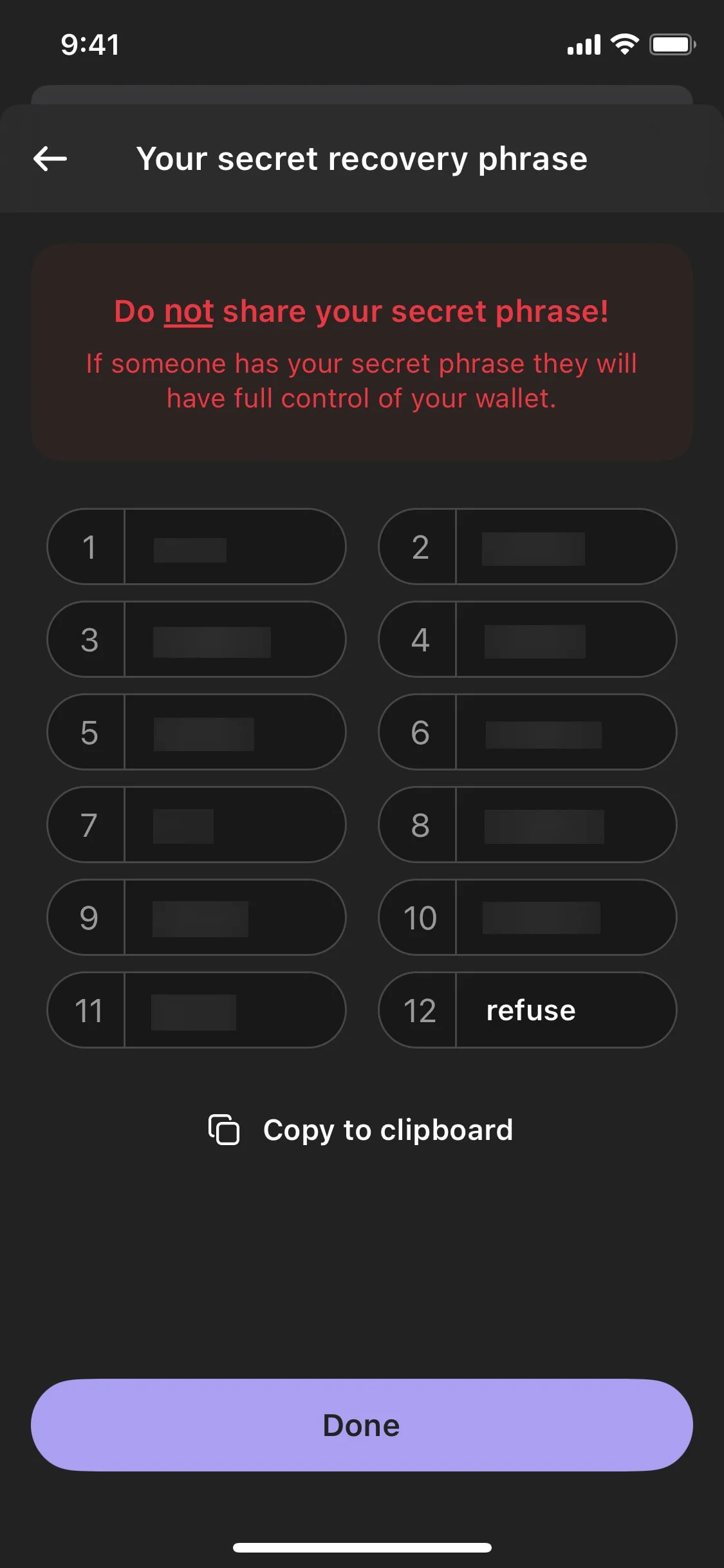 Phantom UI Design Screenshot: Crypto & Multi-Chain Digital Vault