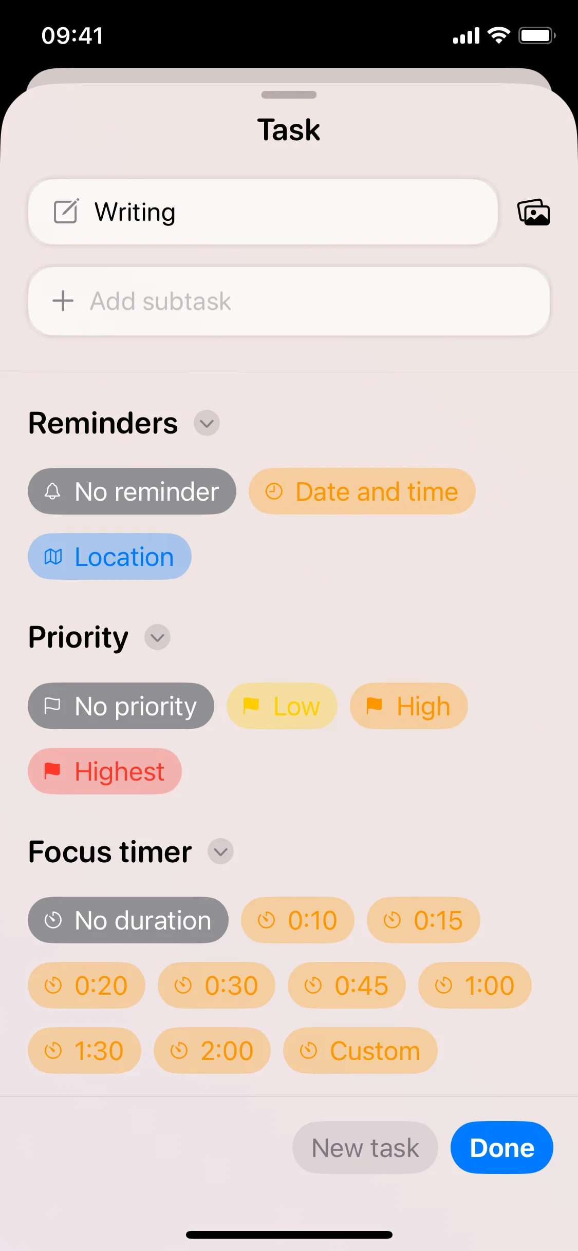 Planny UI Design Screenshot: Intelligent Daily Planner & Reminders