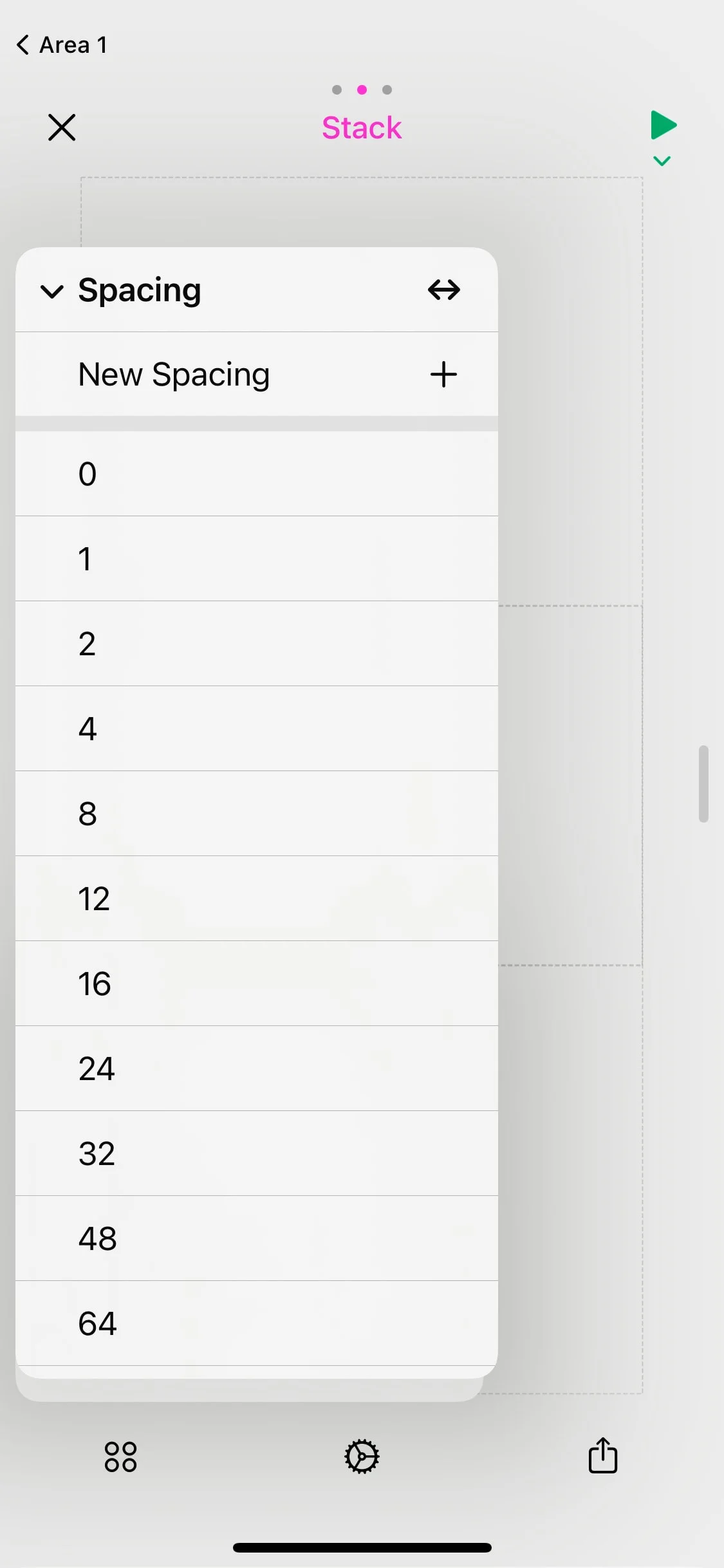 Play UI Design Screenshot: Native iOS Design & Prototyping Tool