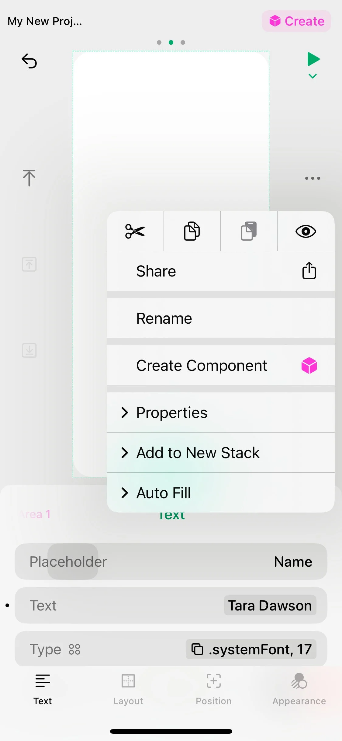 Play UI Design Screenshot: Native iOS Mobile Design & Prototyping