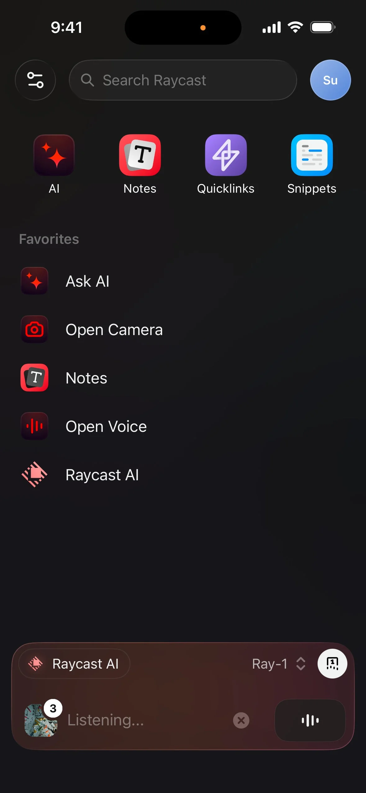 raycast UI Design Screenshot: Supercharged Productivity Launcher