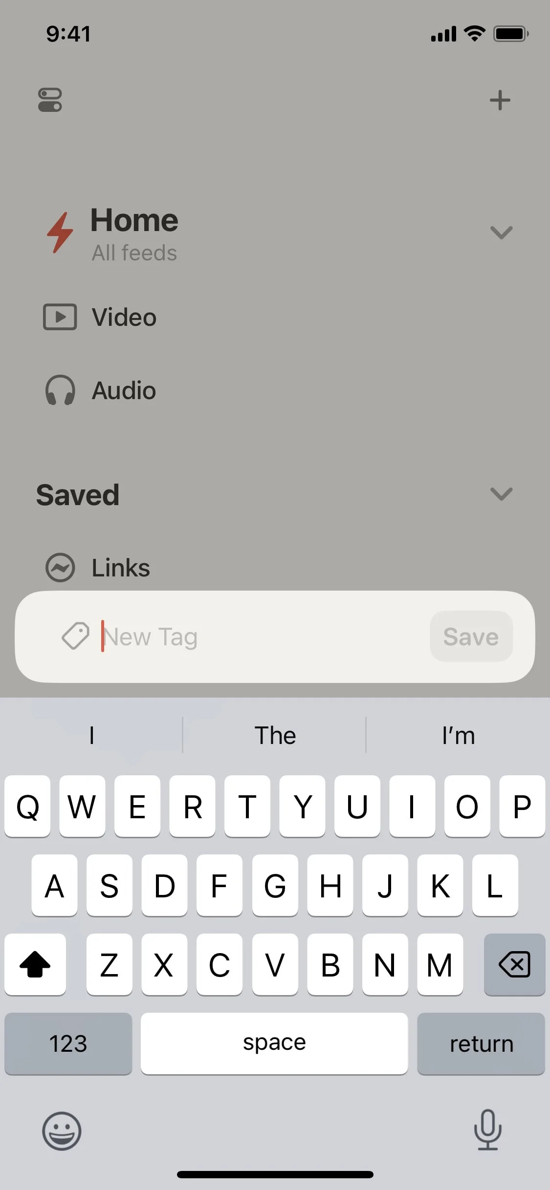 Reeder UI Design Screenshot: Feed Reader for RSS & Read Later