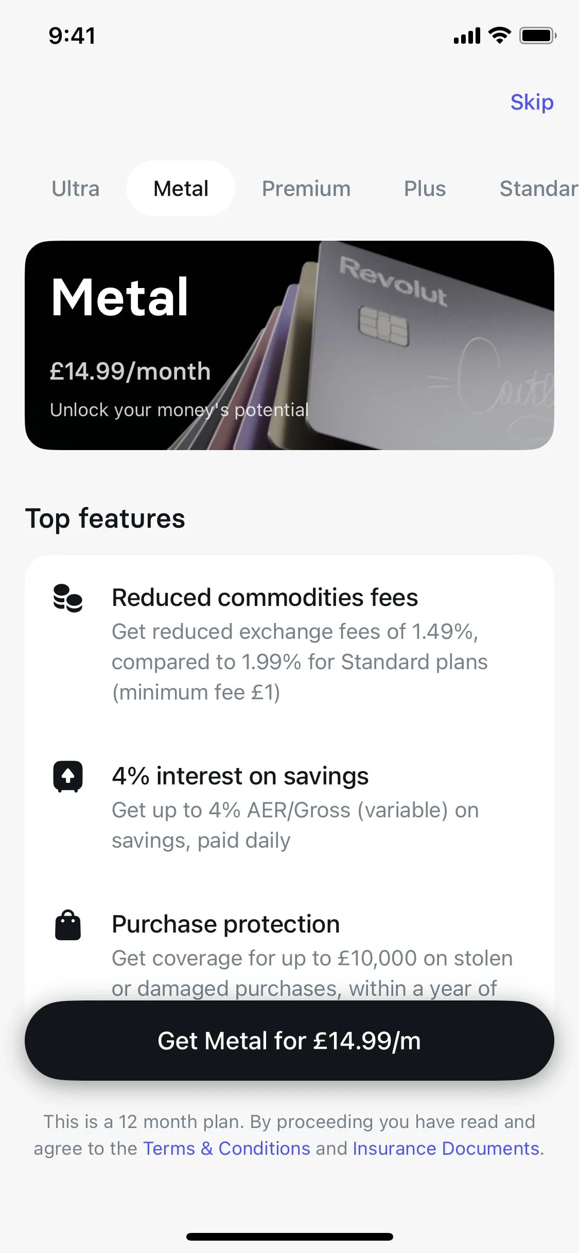 Revolut UI Design Screenshot: Global Financial Super App