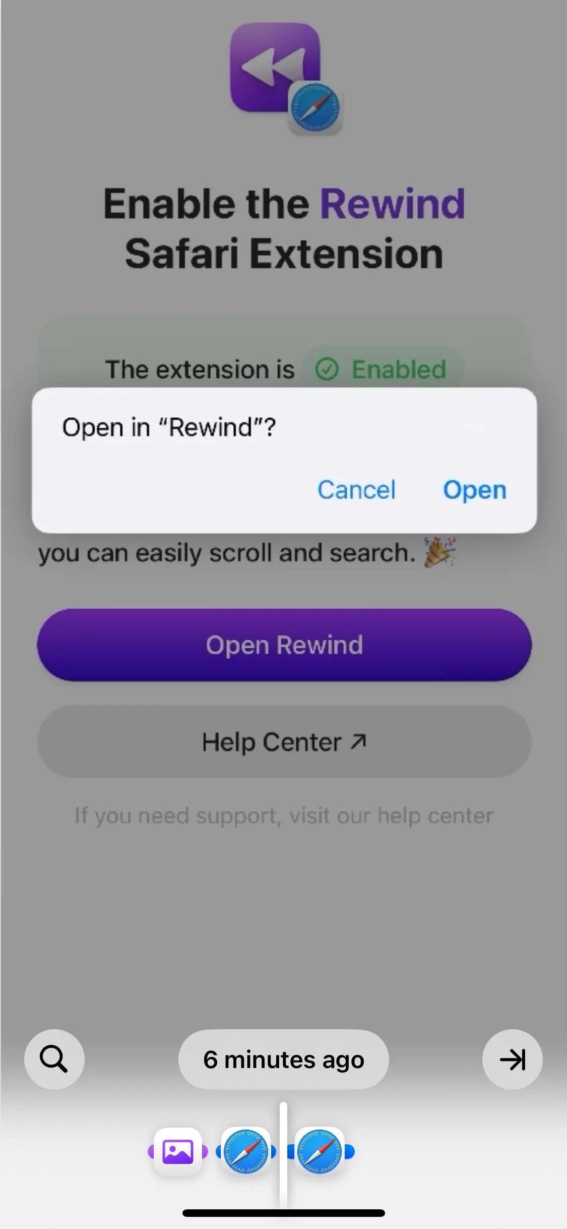 Rewind UI Design Screenshot: Truly Personalized Memory Engine