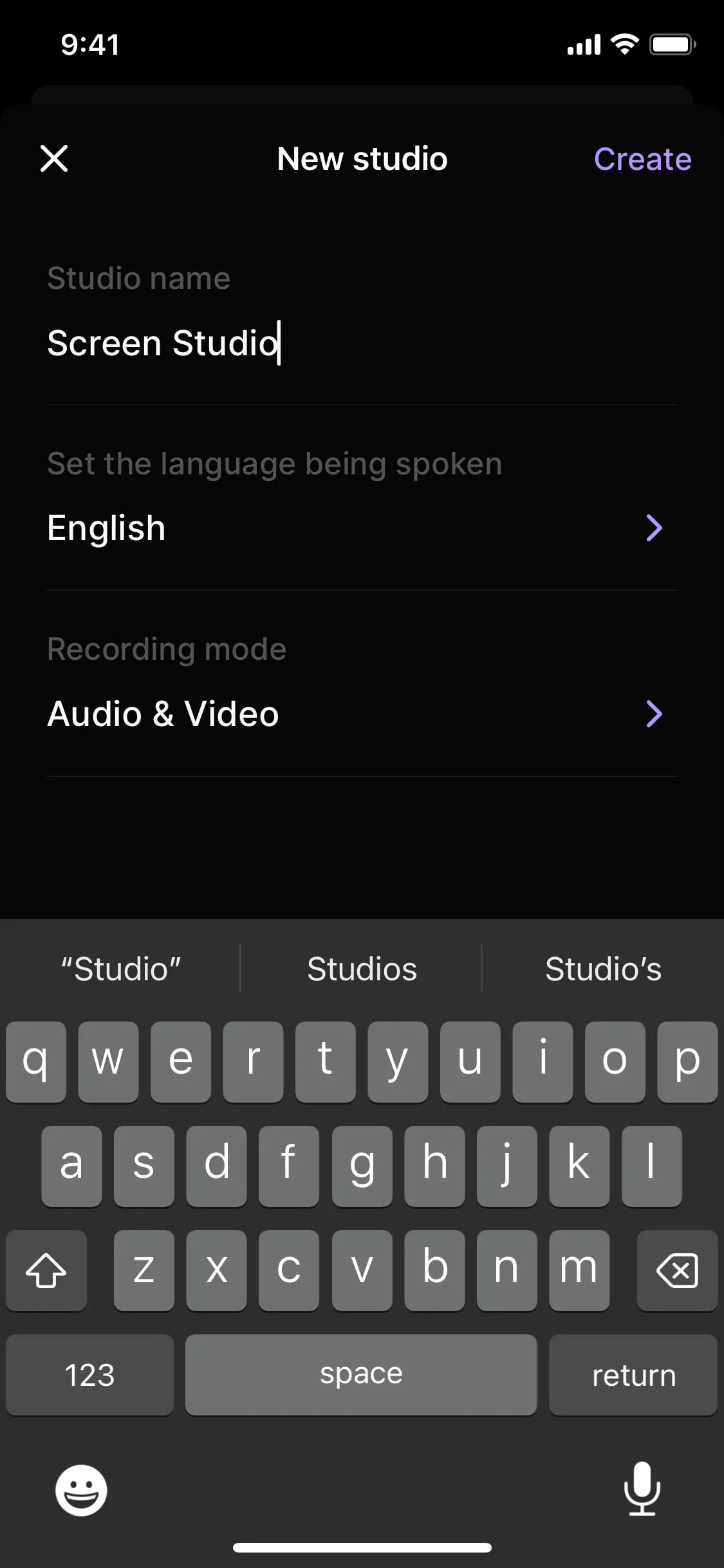 Riverside UI Design Screenshot: Studio-Quality Remote Video & Audio Recording