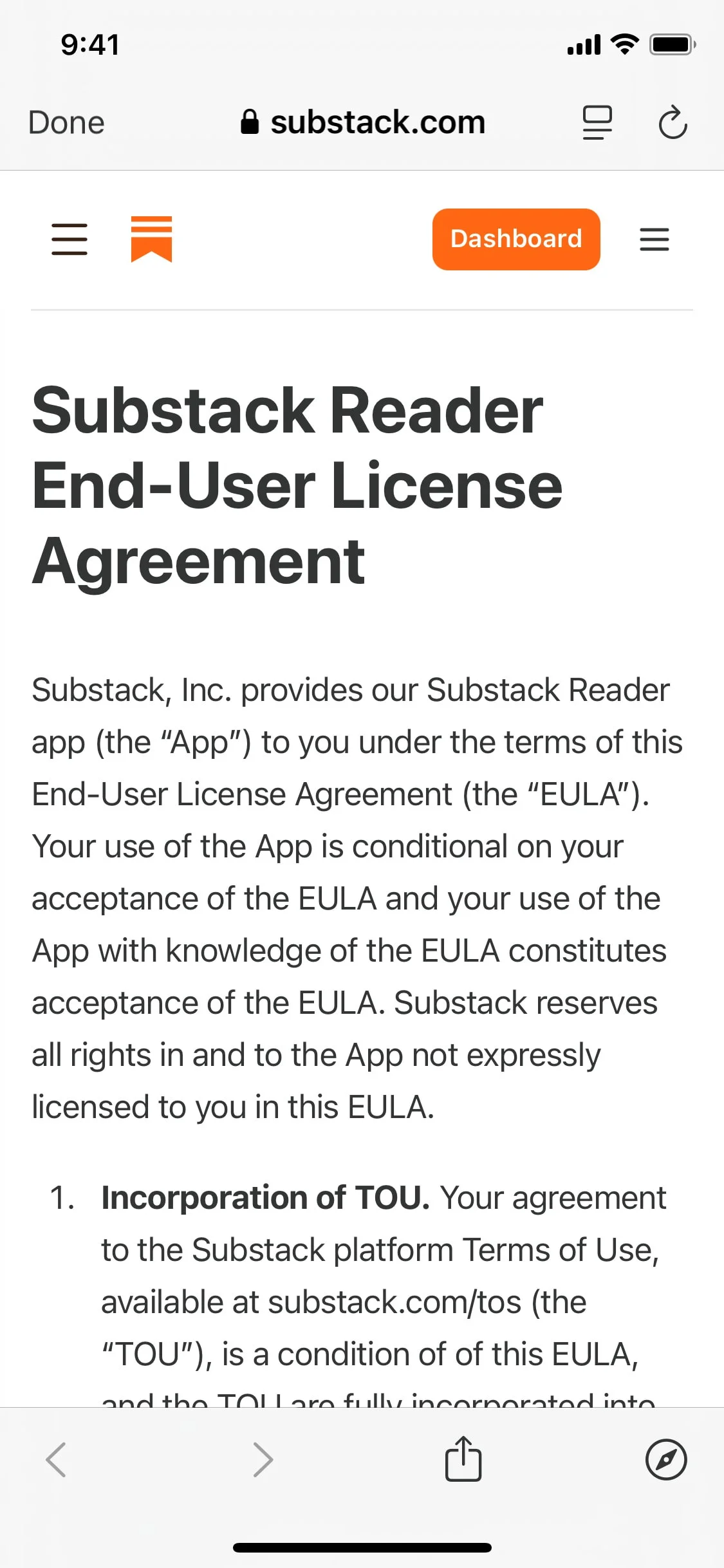 Substack UI Design Screenshot: Independent Newsletters & Publishing