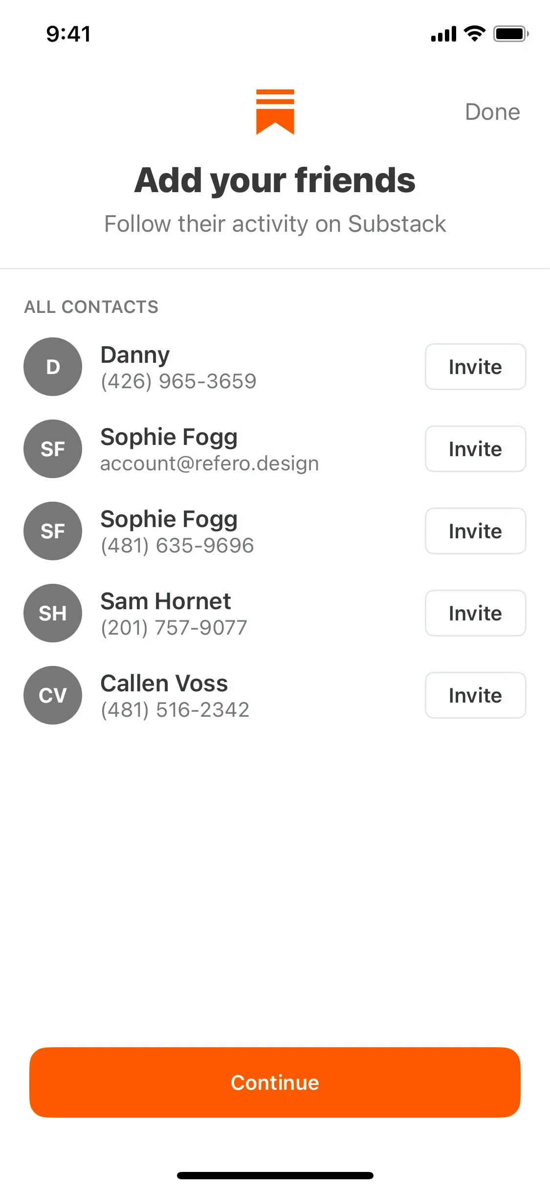 Substack UI Design Screenshot: Independent Newsletters, Podcasts & Culture