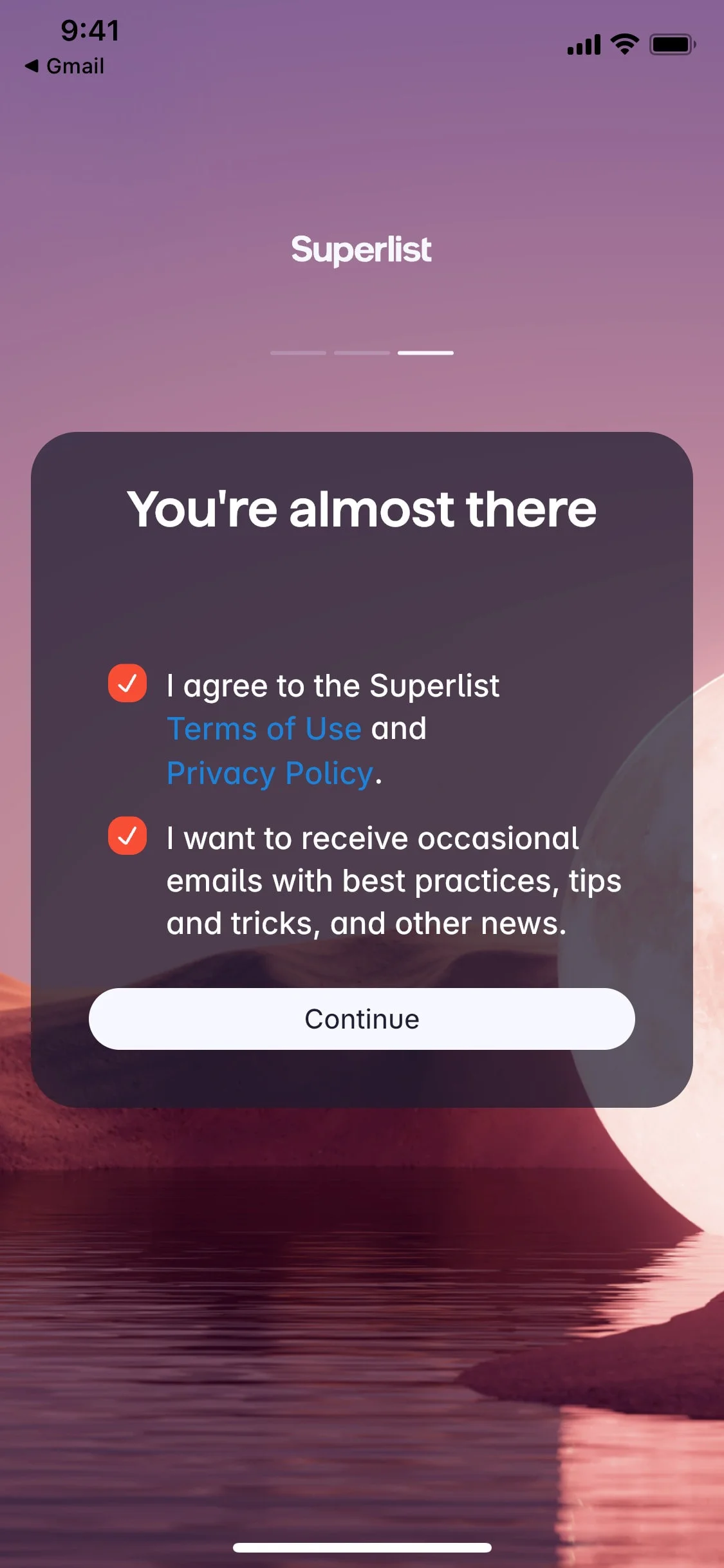Superlist UI Design Screenshot: Team Tasks, Notes & Collaborative Lists